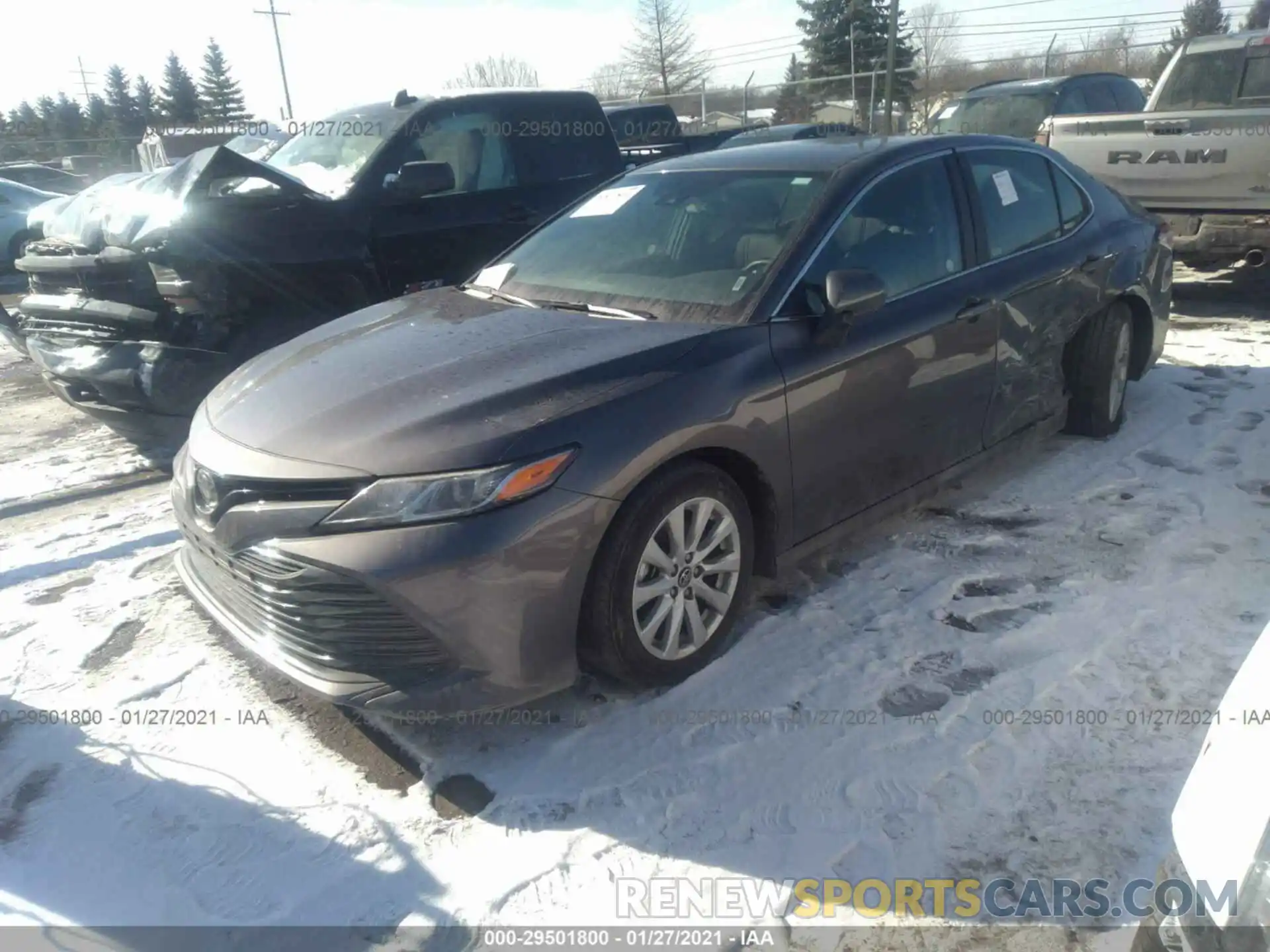 2 Photograph of a damaged car 4T1C11AKXLU347361 TOYOTA CAMRY 2020