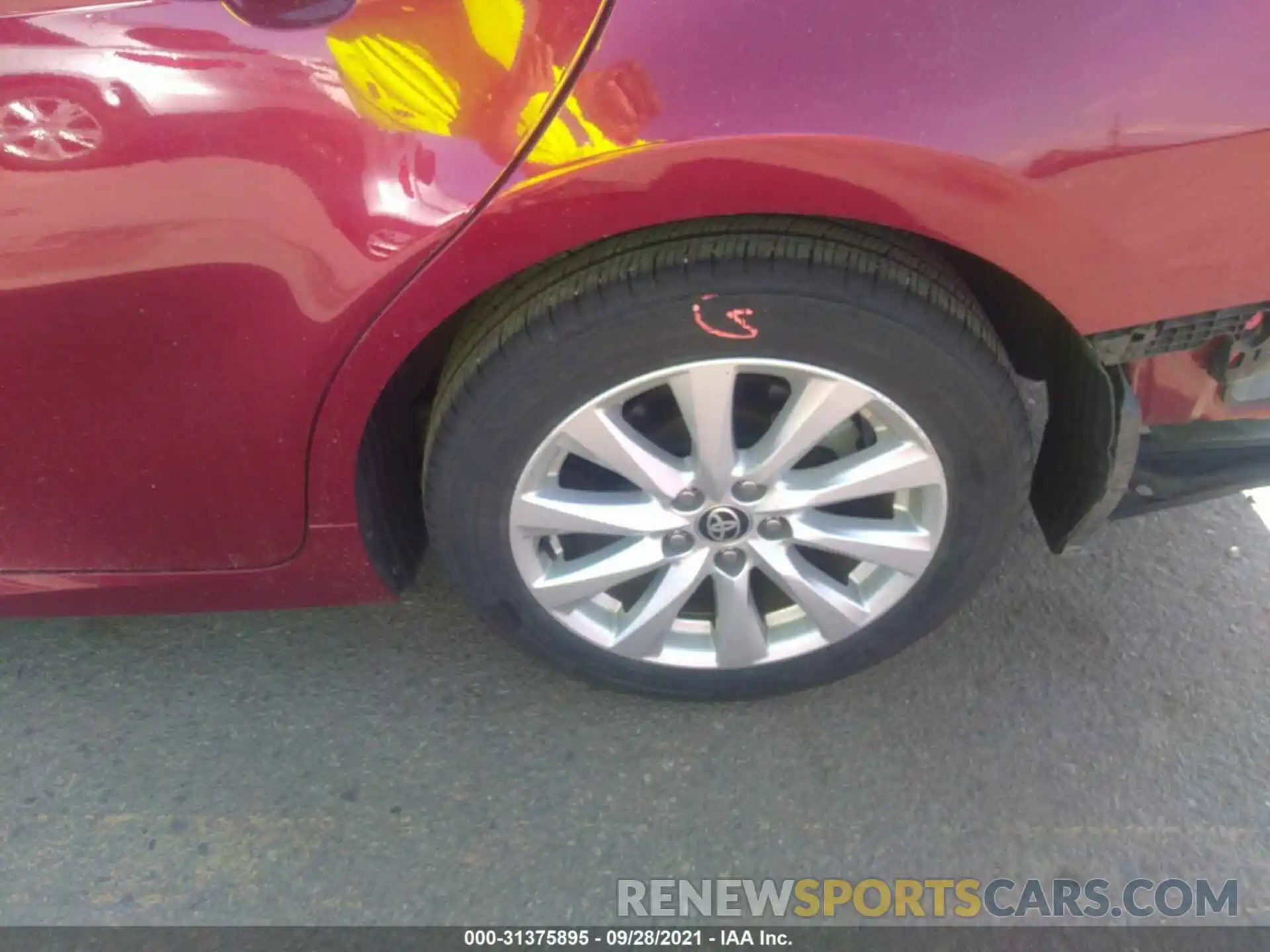 13 Photograph of a damaged car 4T1C11AKXLU359249 TOYOTA CAMRY 2020