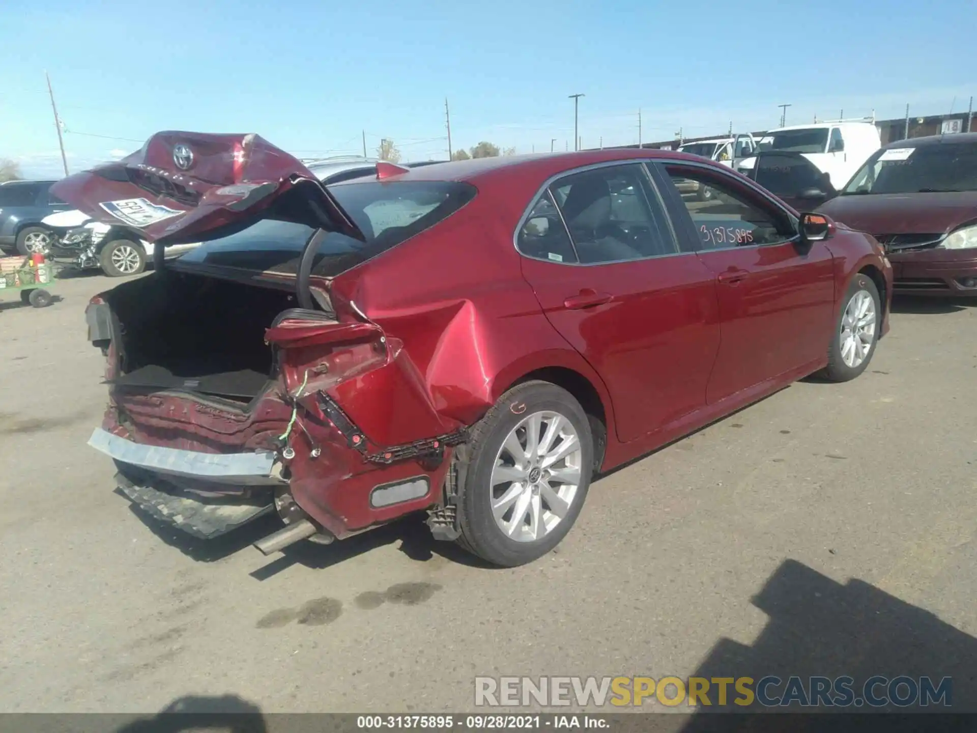 4 Photograph of a damaged car 4T1C11AKXLU359249 TOYOTA CAMRY 2020