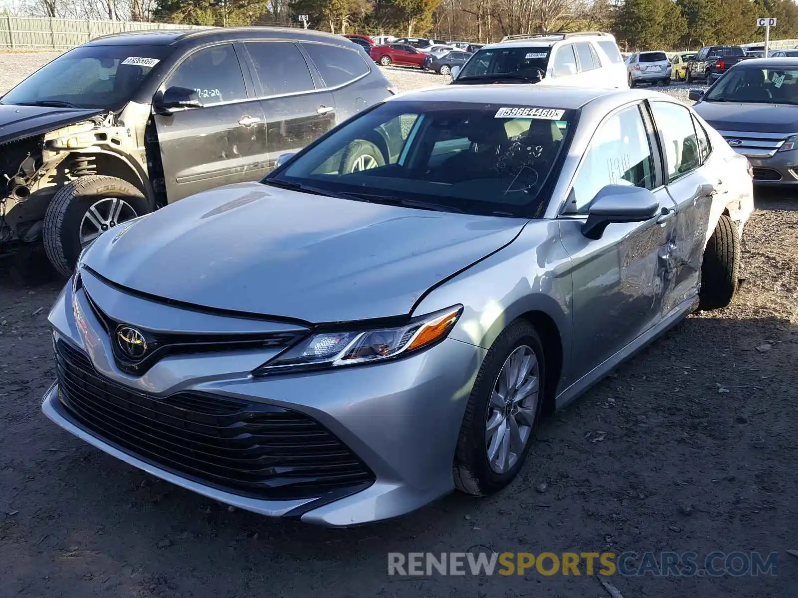 2 Photograph of a damaged car 4T1C11AKXLU363205 TOYOTA CAMRY 2020