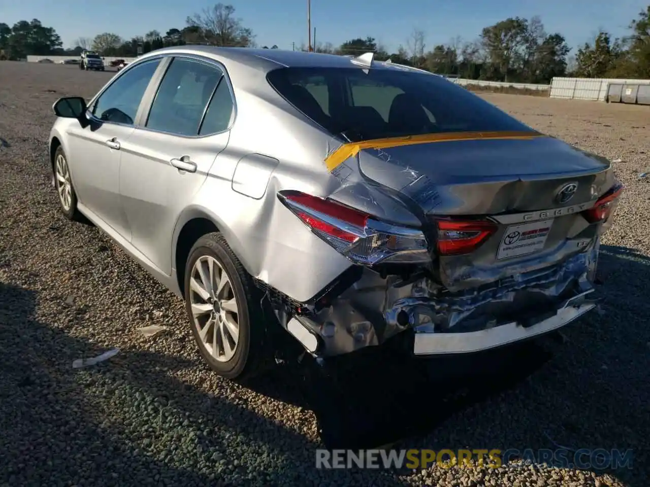 3 Photograph of a damaged car 4T1C11AKXLU364127 TOYOTA CAMRY 2020