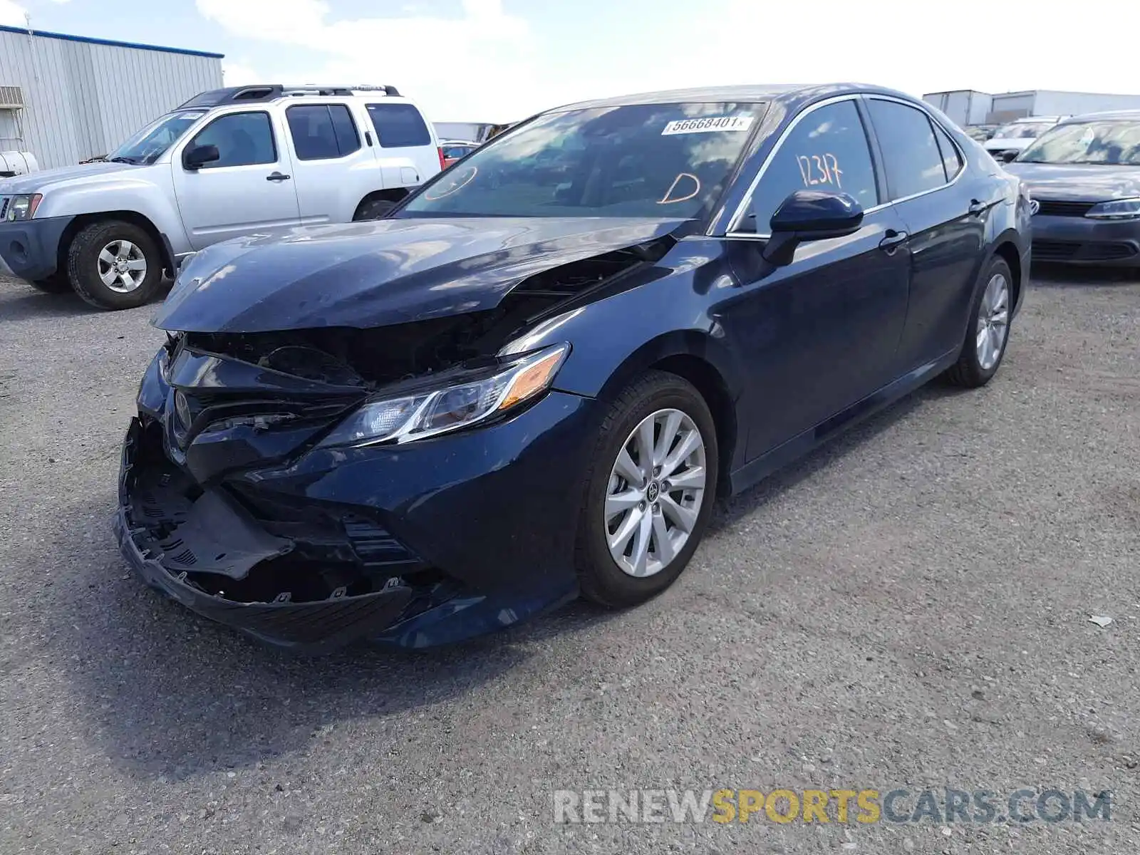 2 Photograph of a damaged car 4T1C11AKXLU370316 TOYOTA CAMRY 2020