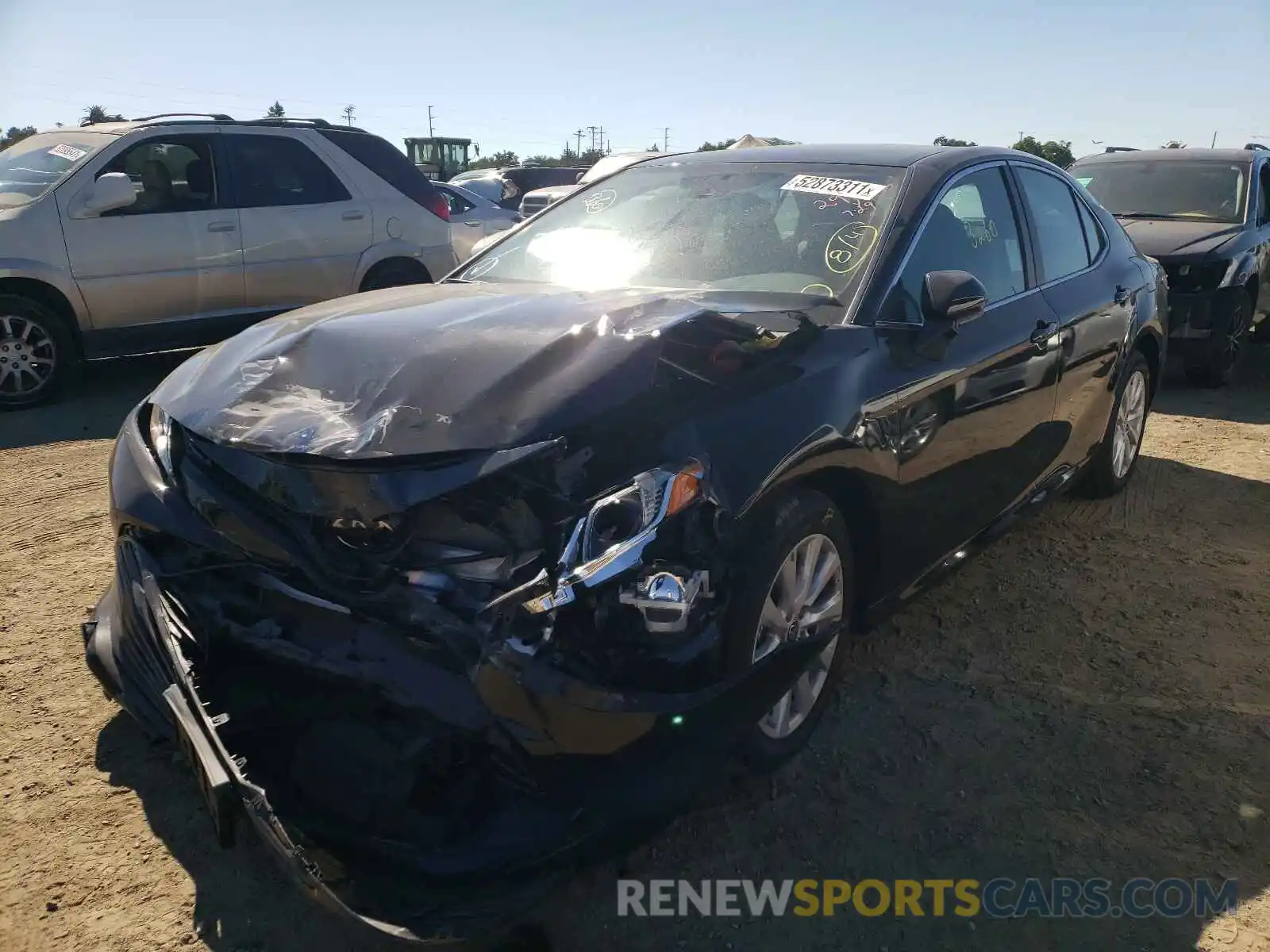 2 Photograph of a damaged car 4T1C11AKXLU370736 TOYOTA CAMRY 2020