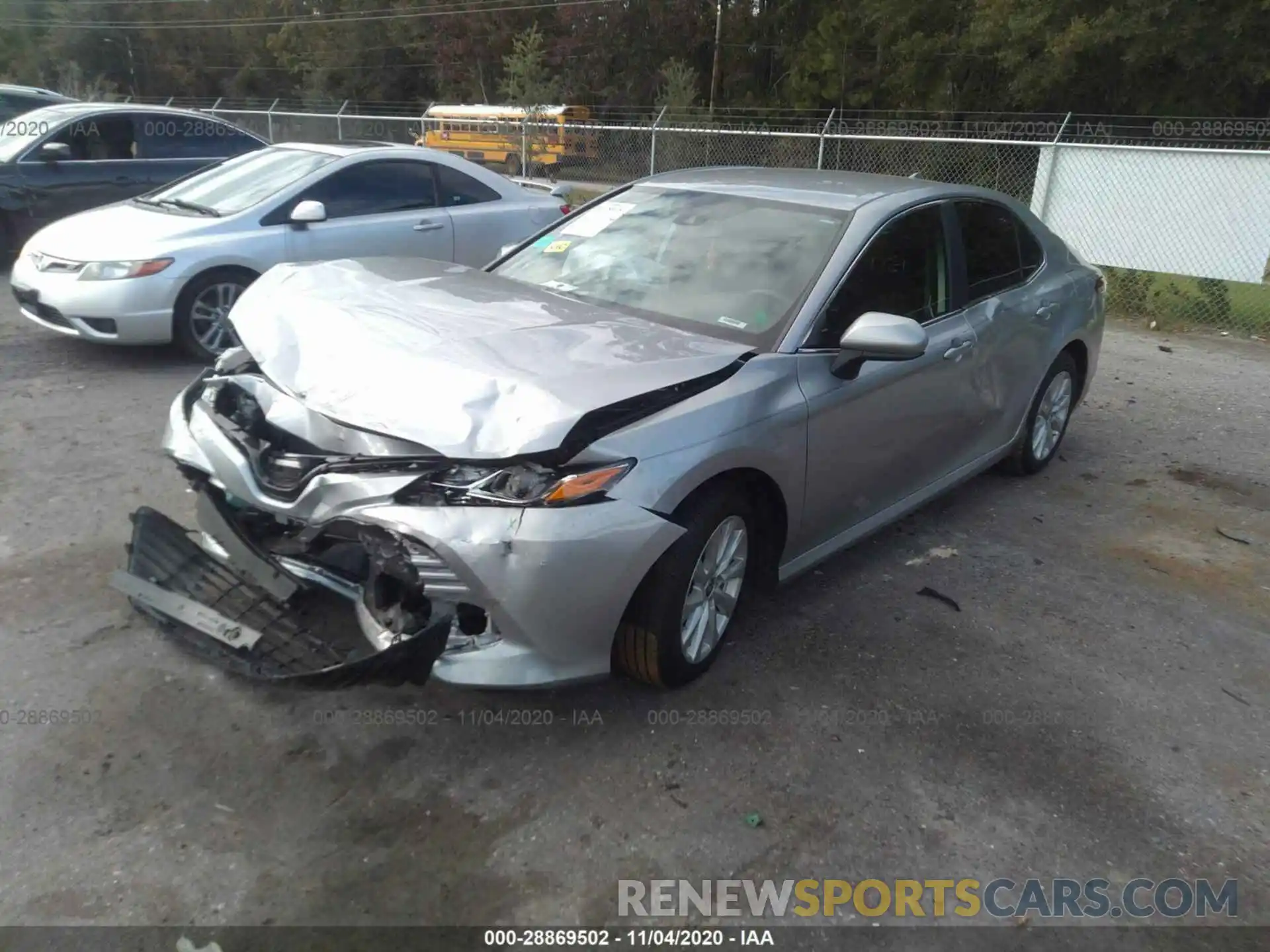 2 Photograph of a damaged car 4T1C11AKXLU383292 TOYOTA CAMRY 2020