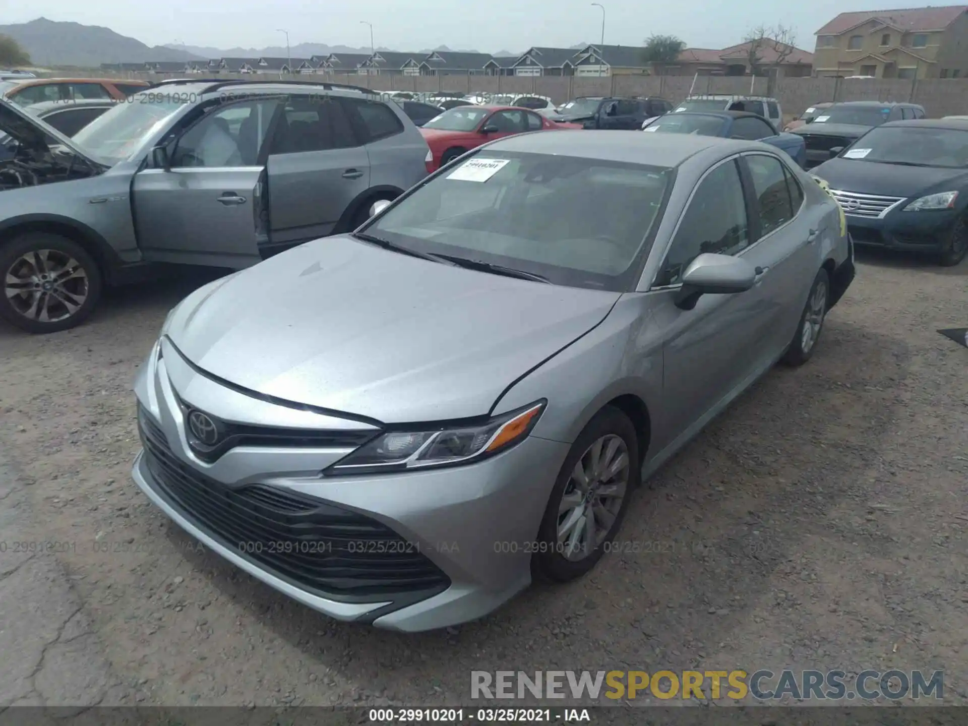 2 Photograph of a damaged car 4T1C11AKXLU389741 TOYOTA CAMRY 2020