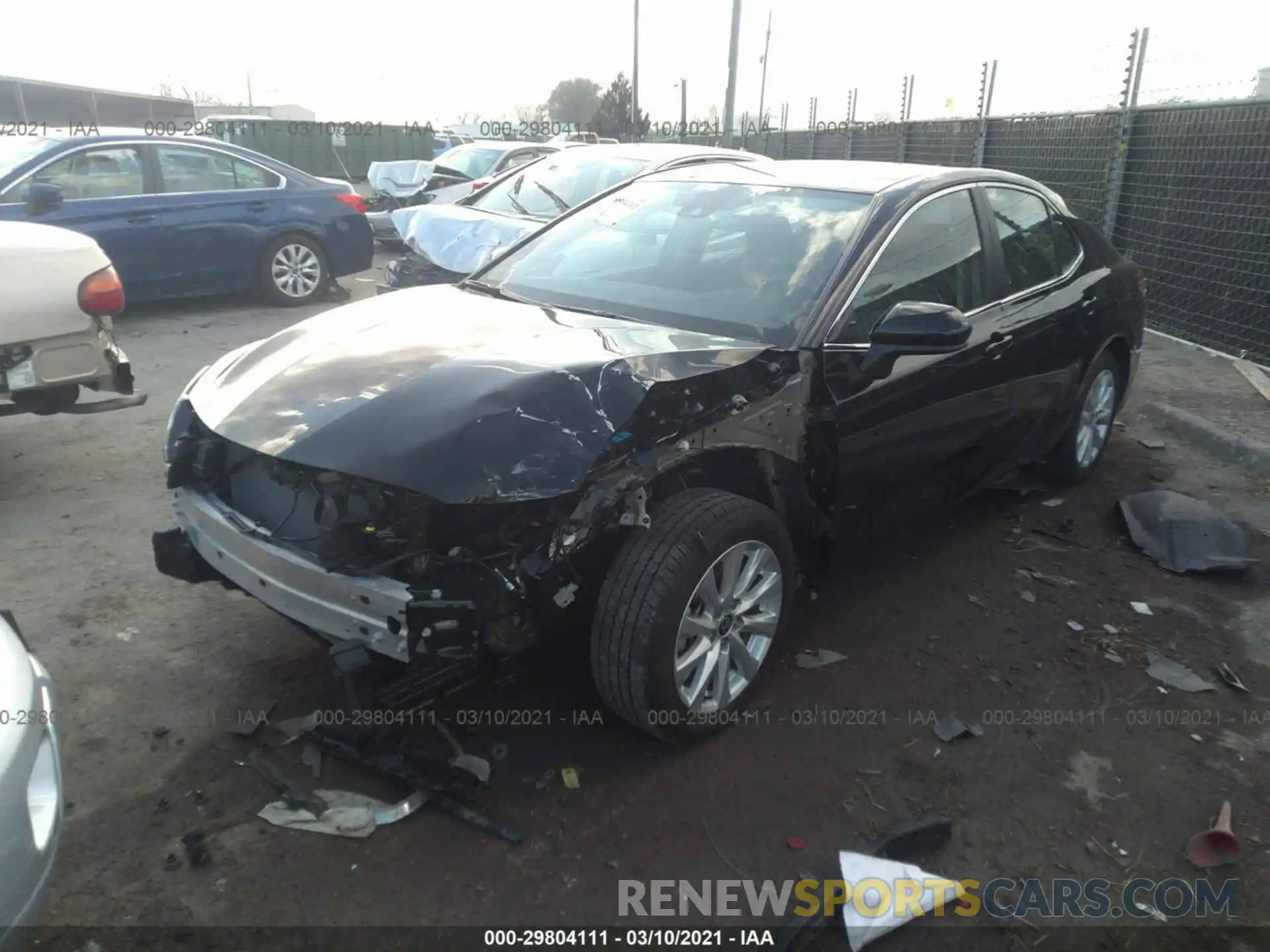 2 Photograph of a damaged car 4T1C11AKXLU511207 TOYOTA CAMRY 2020