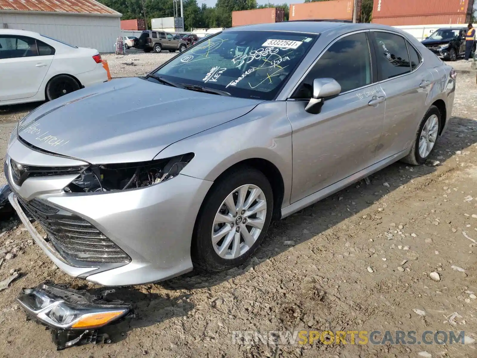 2 Photograph of a damaged car 4T1C11AKXLU881203 TOYOTA CAMRY 2020