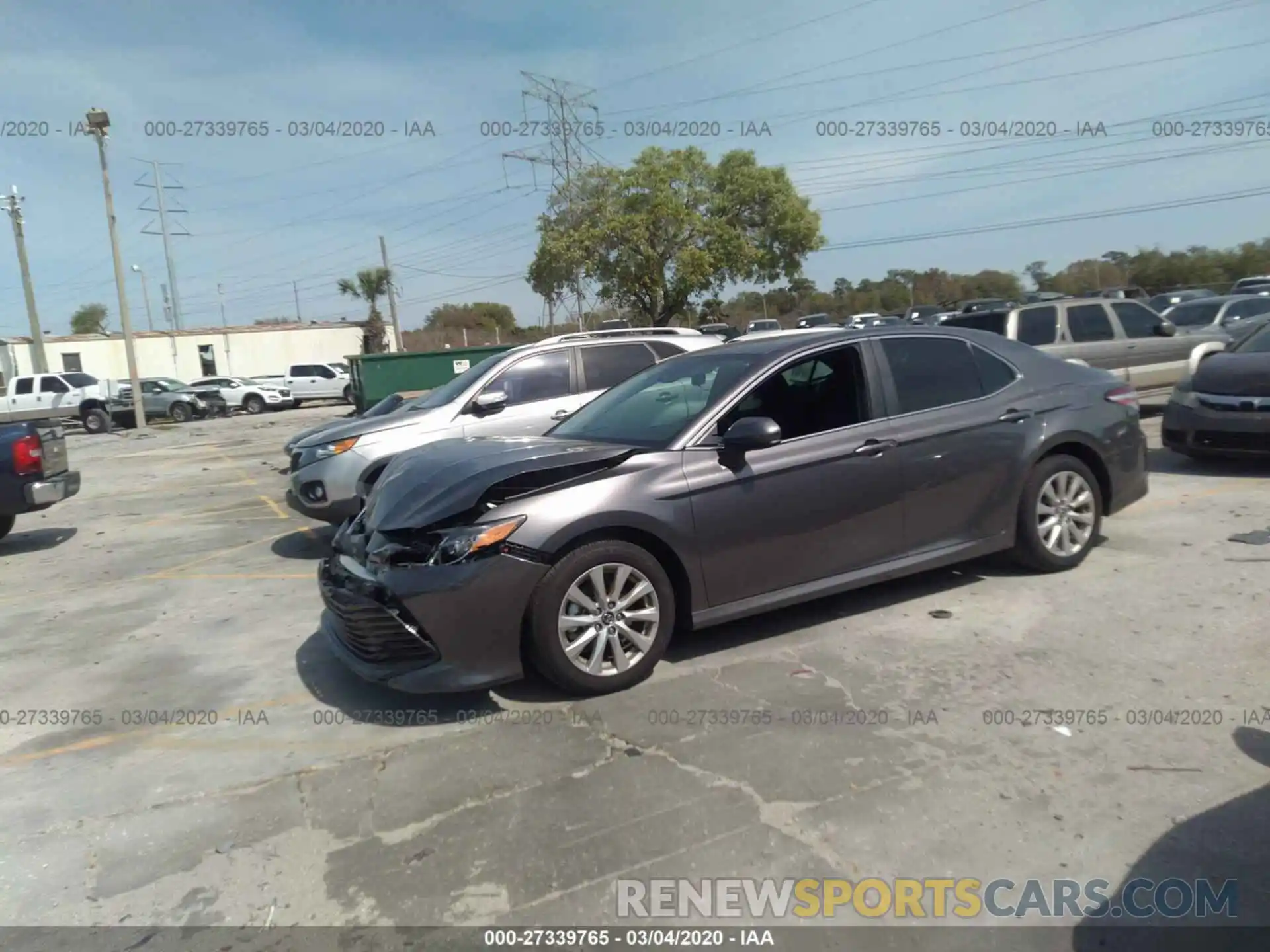 2 Photograph of a damaged car 4T1C11AKXLU885123 TOYOTA CAMRY 2020