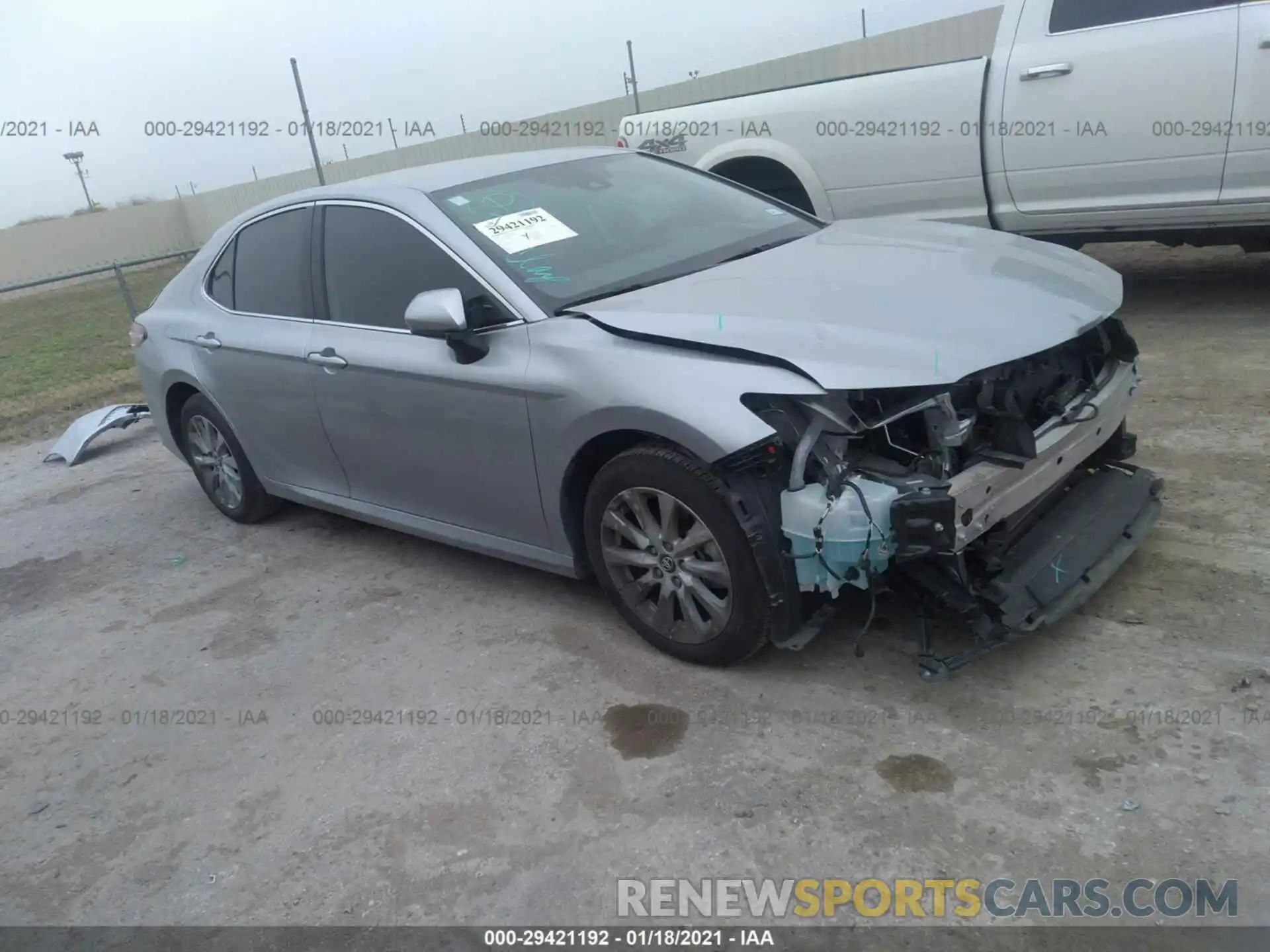 1 Photograph of a damaged car 4T1C11AKXLU902664 TOYOTA CAMRY 2020