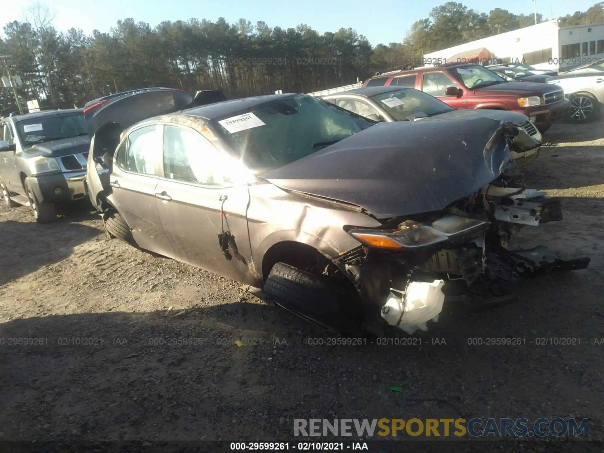 1 Photograph of a damaged car 4T1C11AKXLU916435 TOYOTA CAMRY 2020