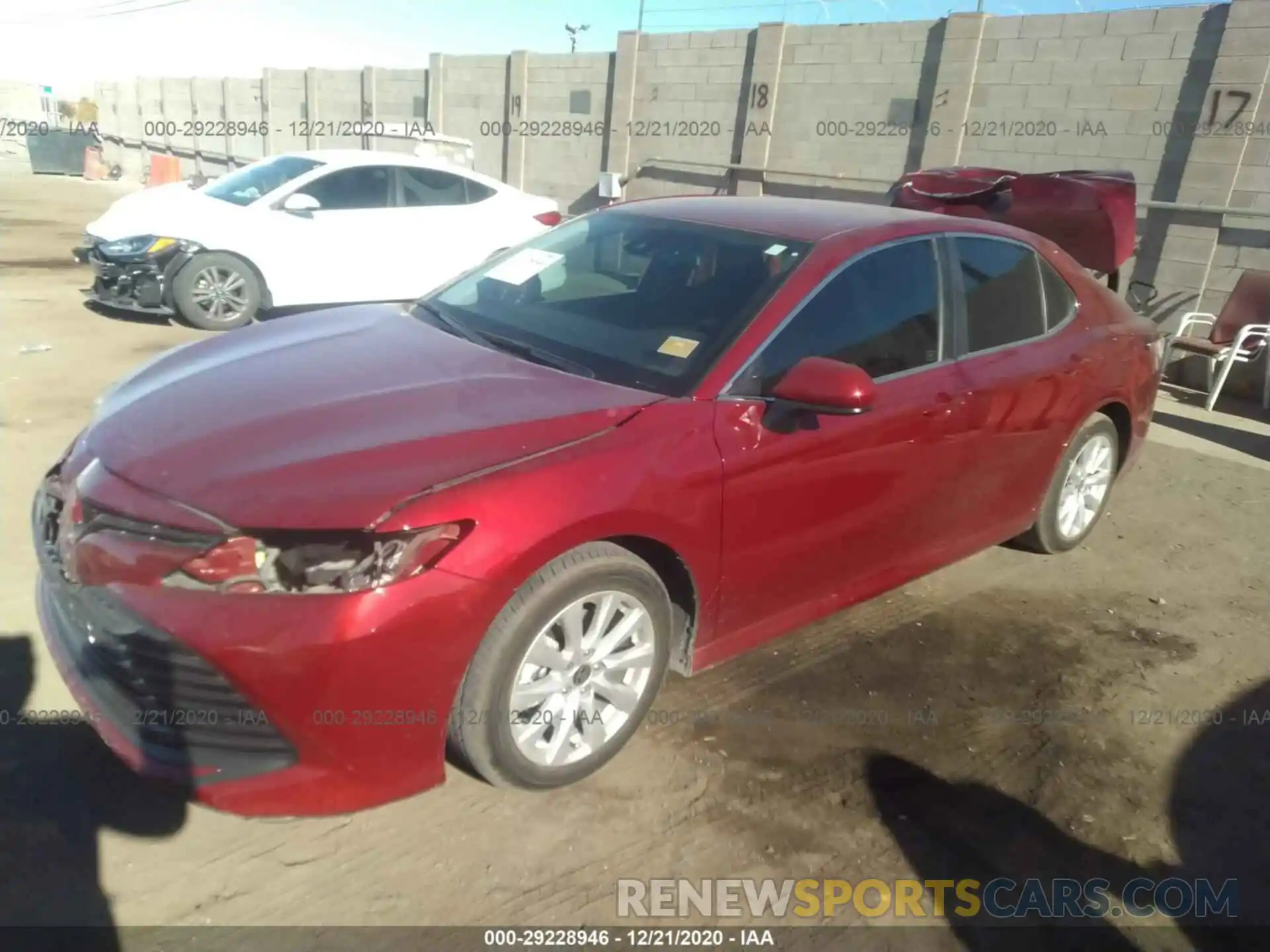 2 Photograph of a damaged car 4T1C11AKXLU964730 TOYOTA CAMRY 2020