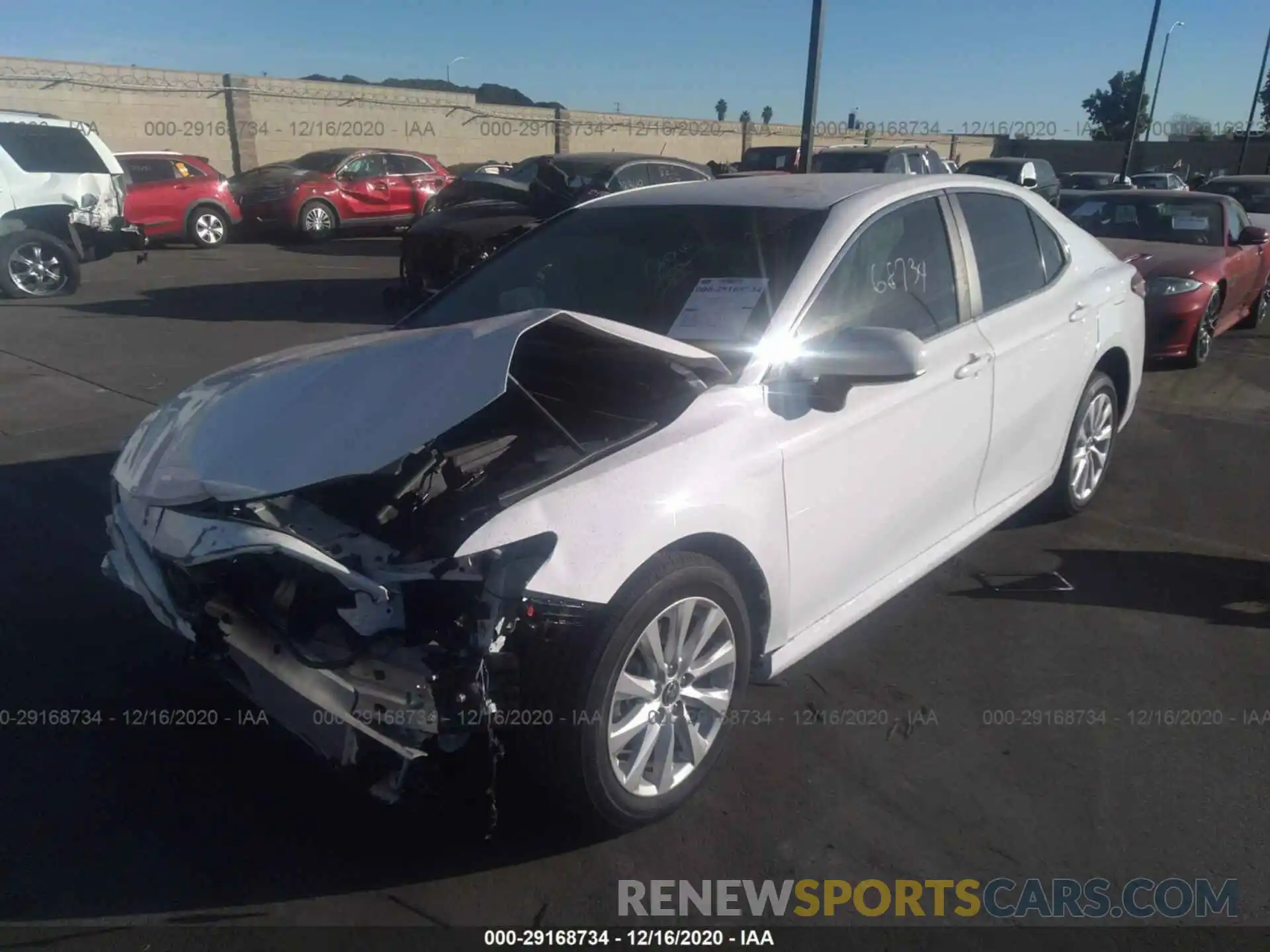 2 Photograph of a damaged car 4T1C11AKXLU969183 TOYOTA CAMRY 2020