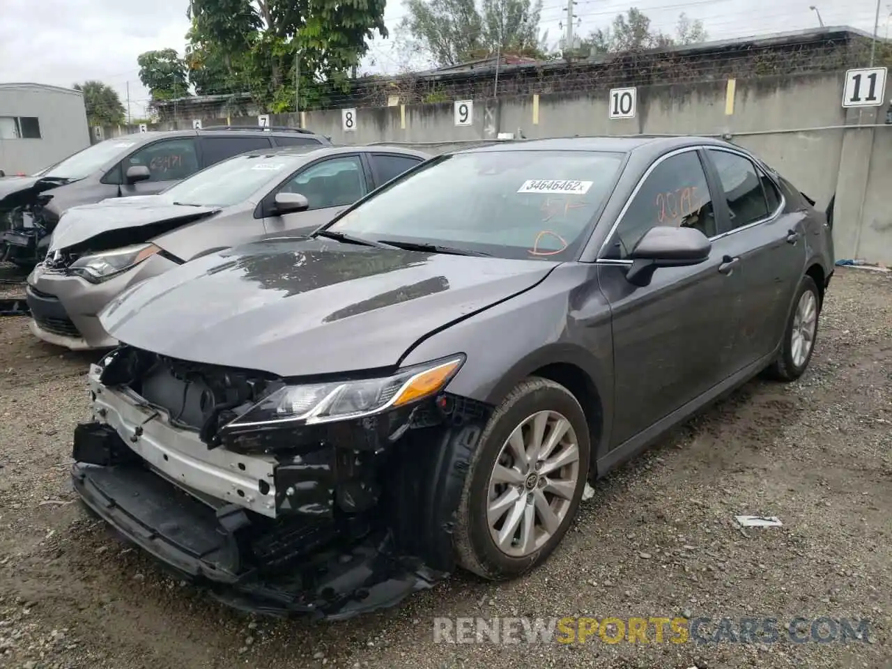 2 Photograph of a damaged car 4T1C11AKXLU981544 TOYOTA CAMRY 2020