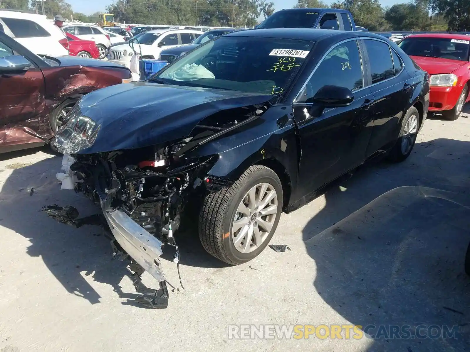 2 Photograph of a damaged car 4T1C11AKXLU993029 TOYOTA CAMRY 2020