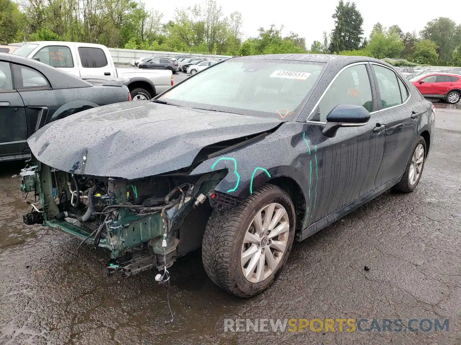 2 Photograph of a damaged car 4T1C11BK3LU008309 TOYOTA CAMRY 2020