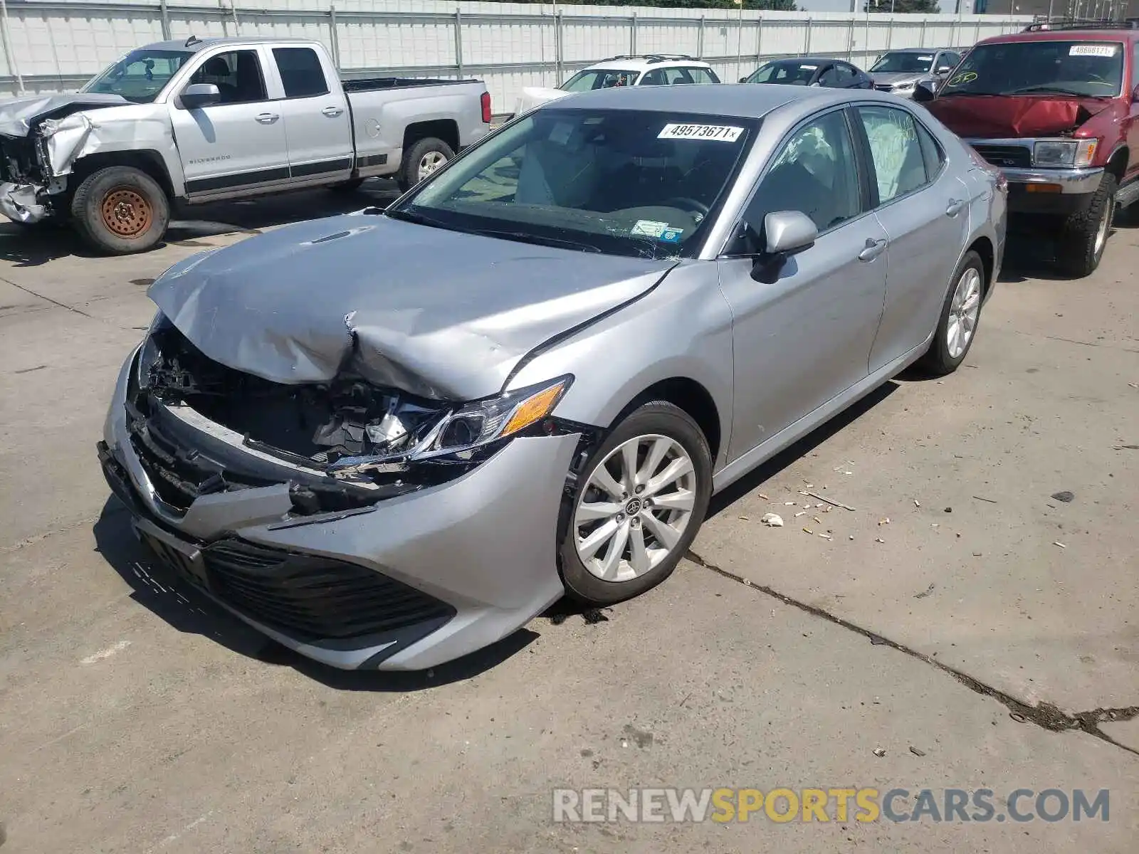 2 Photograph of a damaged car 4T1C11BK5LU007226 TOYOTA CAMRY 2020