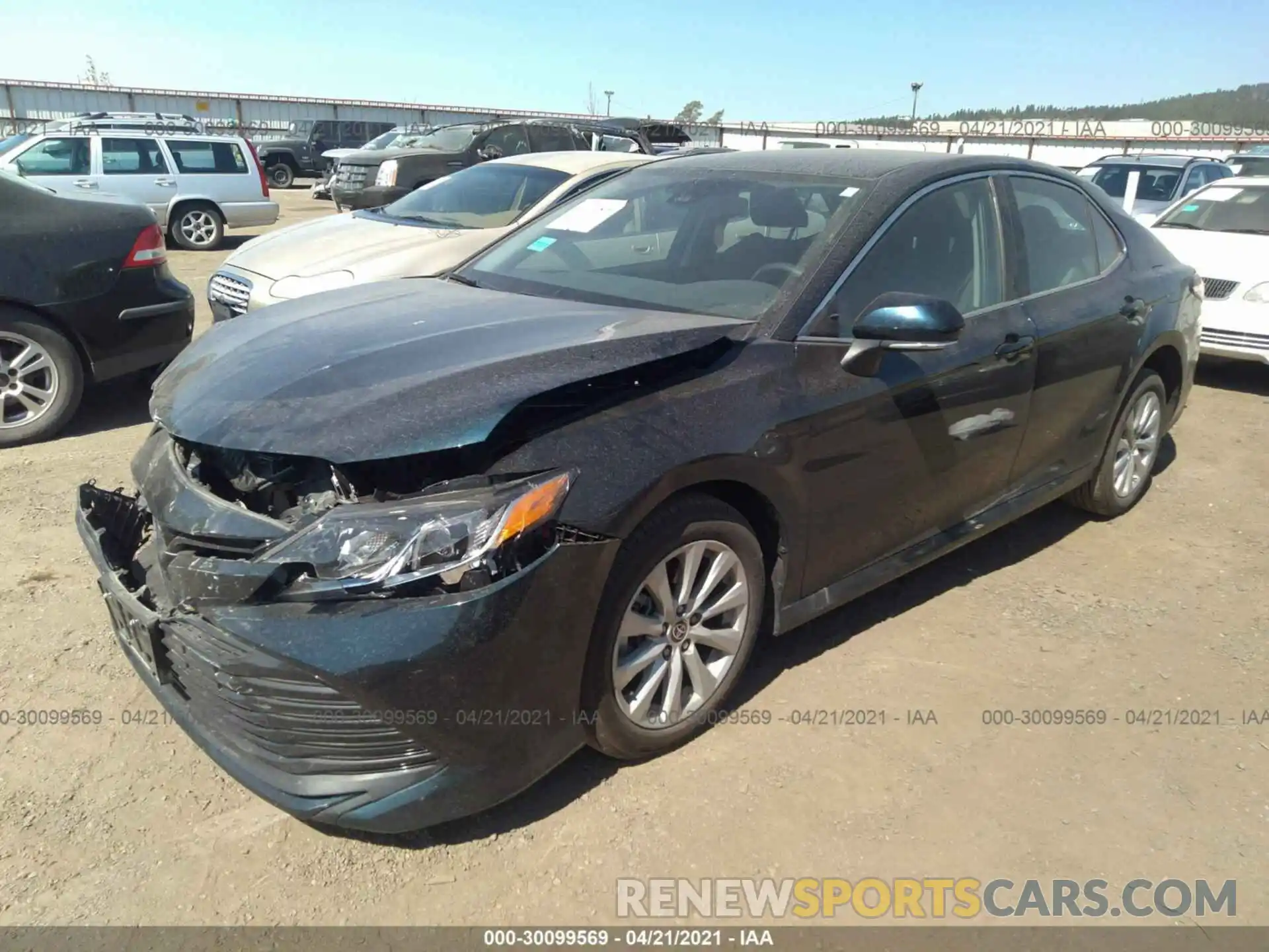 2 Photograph of a damaged car 4T1C11BKXLU006735 TOYOTA CAMRY 2020