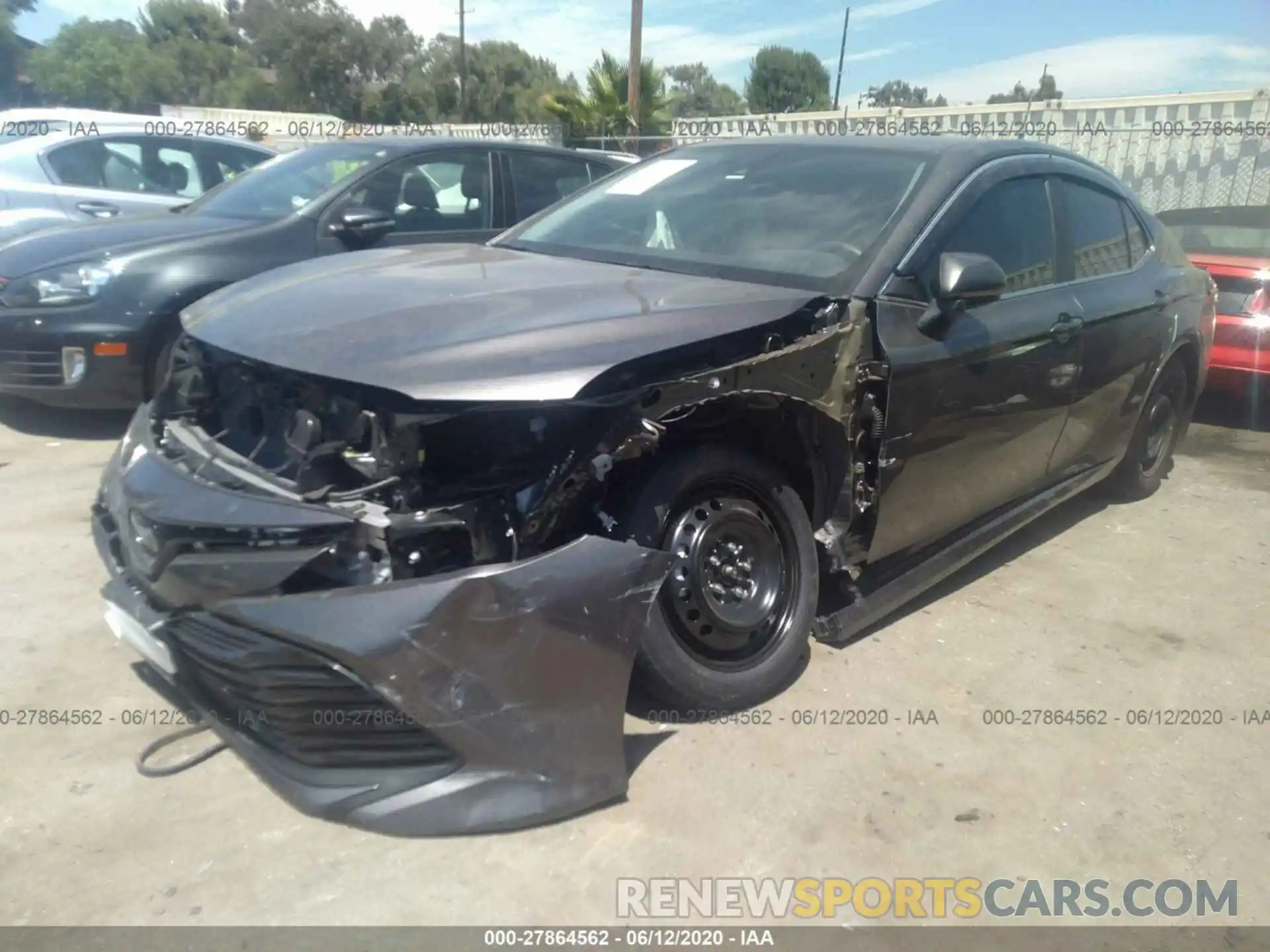 2 Photograph of a damaged car 4T1C31AK0LU011972 TOYOTA CAMRY 2020