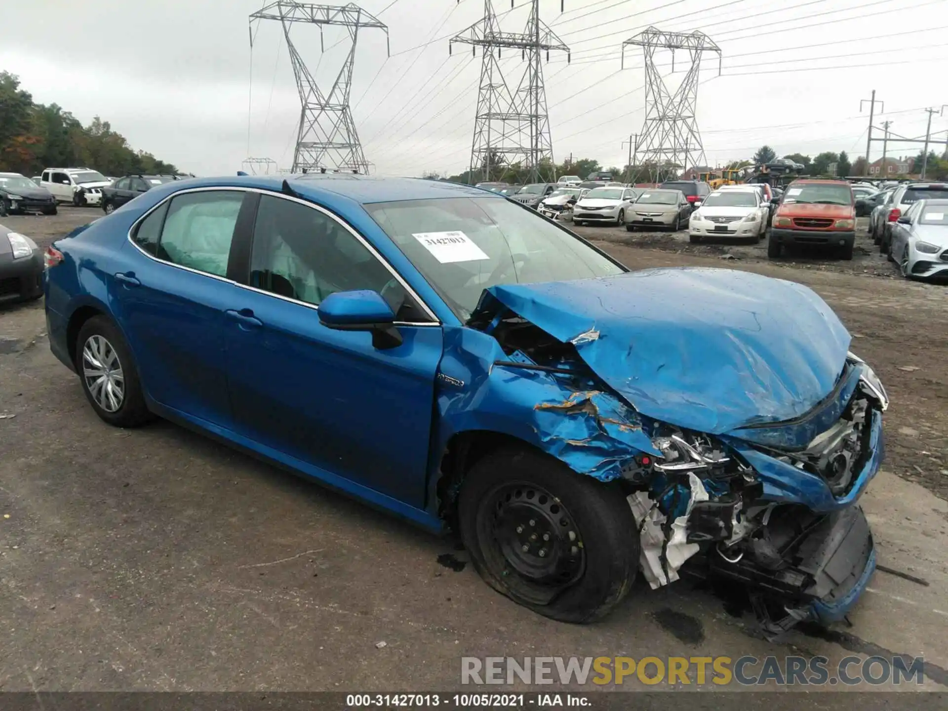 1 Photograph of a damaged car 4T1C31AK0LU016735 TOYOTA CAMRY 2020