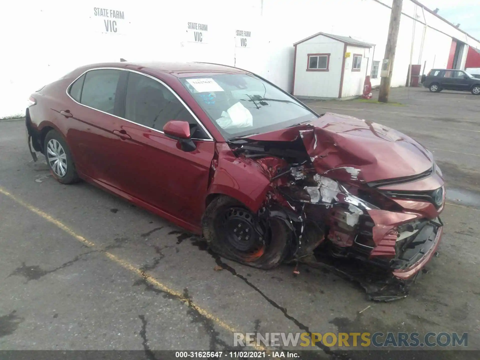 1 Photograph of a damaged car 4T1C31AK0LU534487 TOYOTA CAMRY 2020