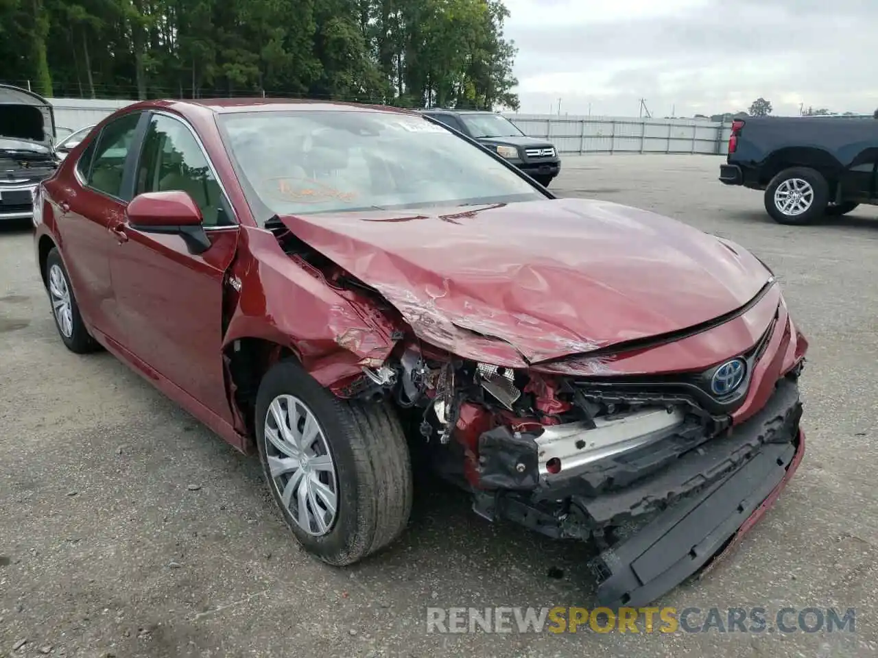 1 Photograph of a damaged car 4T1C31AK0LU538815 TOYOTA CAMRY 2020