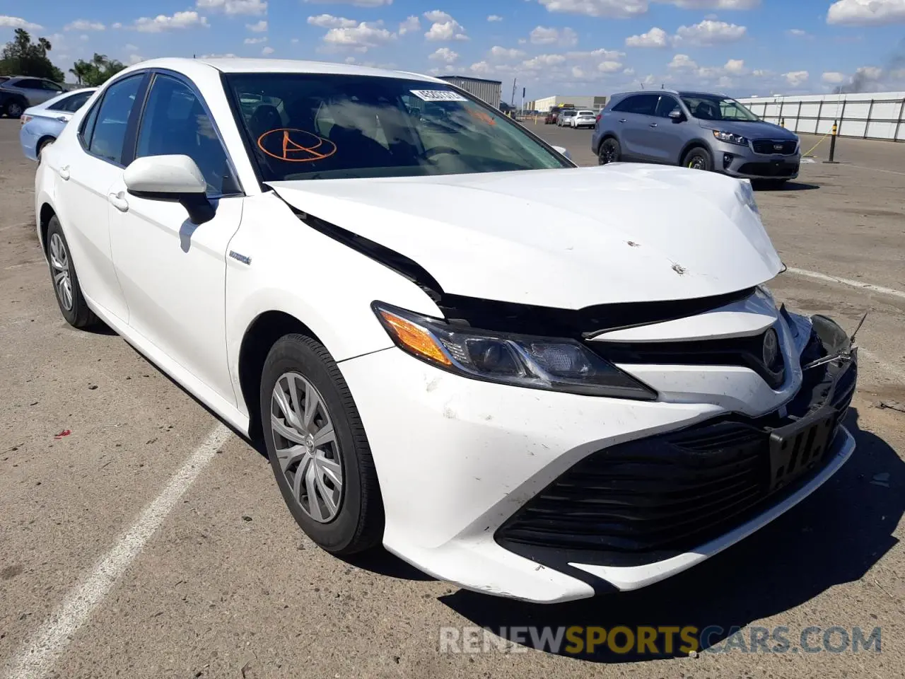 1 Photograph of a damaged car 4T1C31AK1LU019594 TOYOTA CAMRY 2020