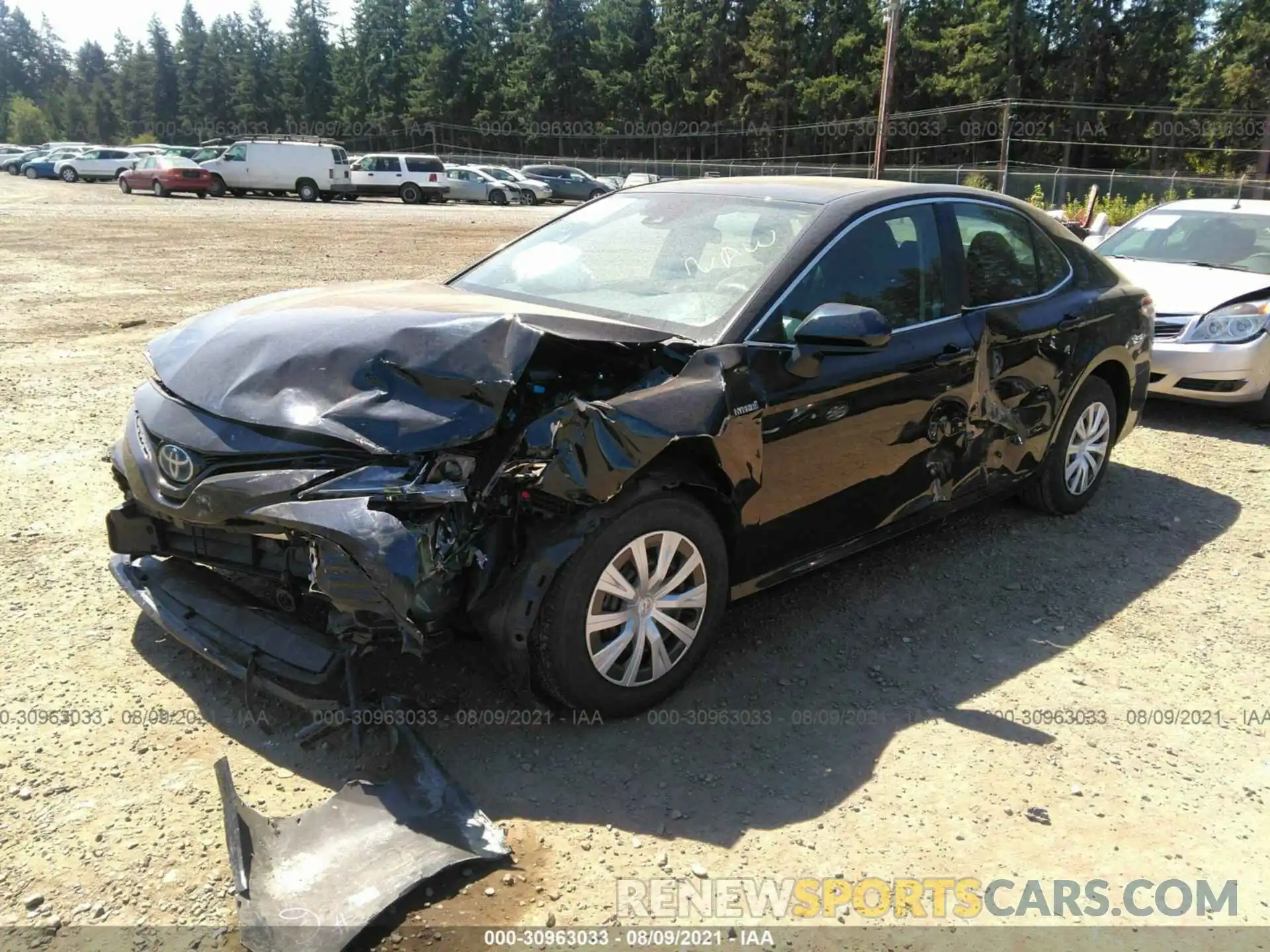 2 Photograph of a damaged car 4T1C31AK3LU019791 TOYOTA CAMRY 2020