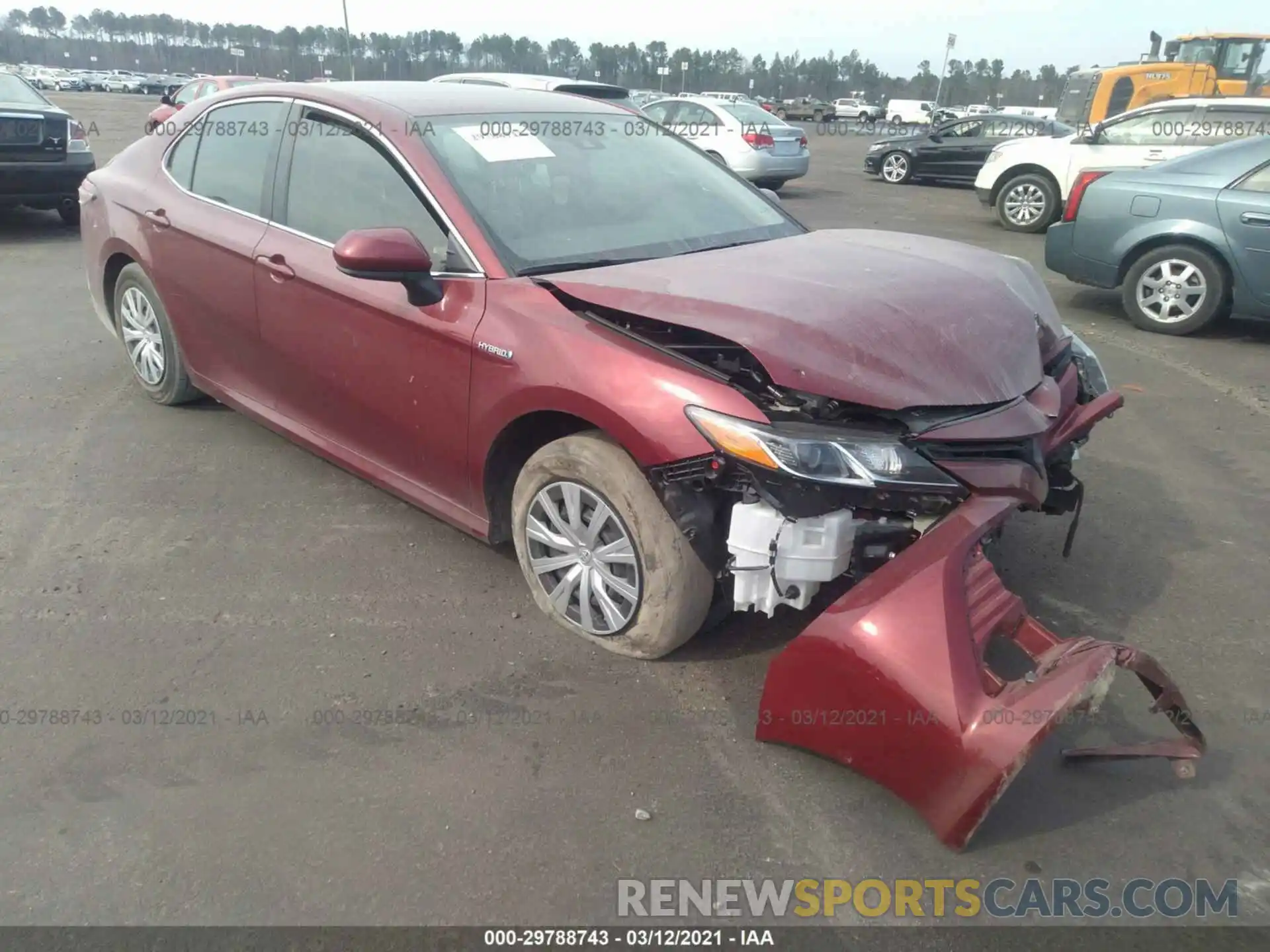 1 Photograph of a damaged car 4T1C31AK3LU525699 TOYOTA CAMRY 2020