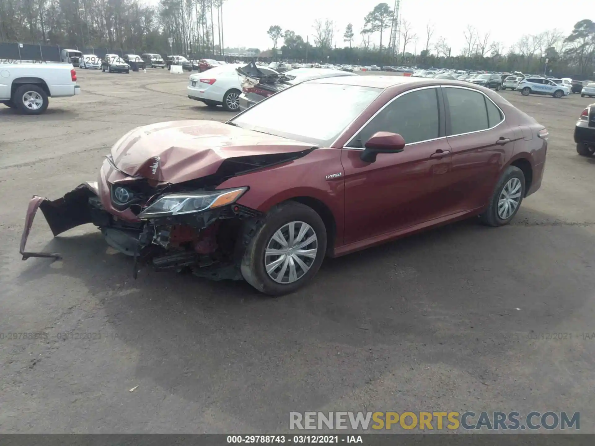 2 Photograph of a damaged car 4T1C31AK3LU525699 TOYOTA CAMRY 2020