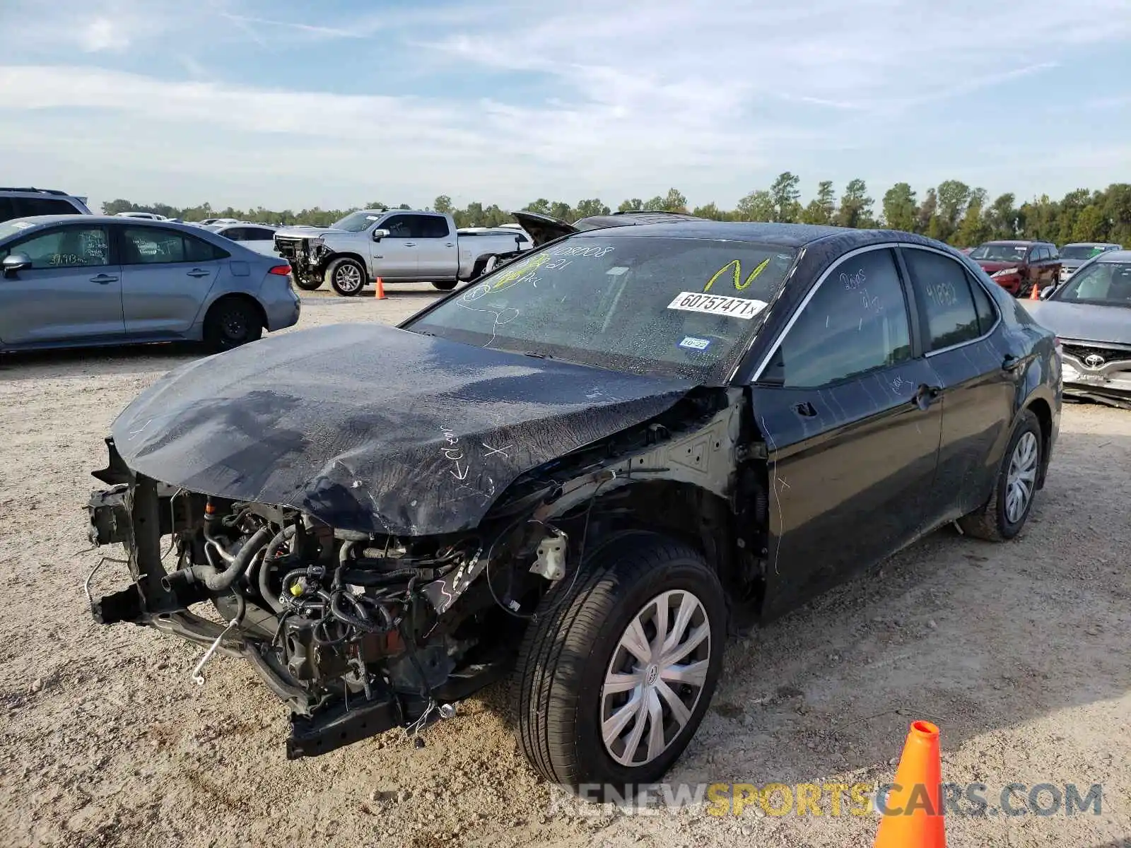 2 Photograph of a damaged car 4T1C31AK5LU014172 TOYOTA CAMRY 2020