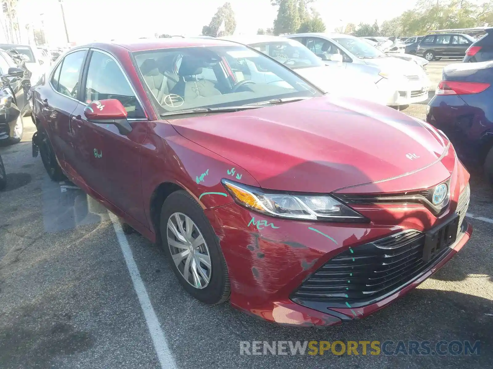 1 Photograph of a damaged car 4T1C31AK5LU534548 TOYOTA CAMRY 2020