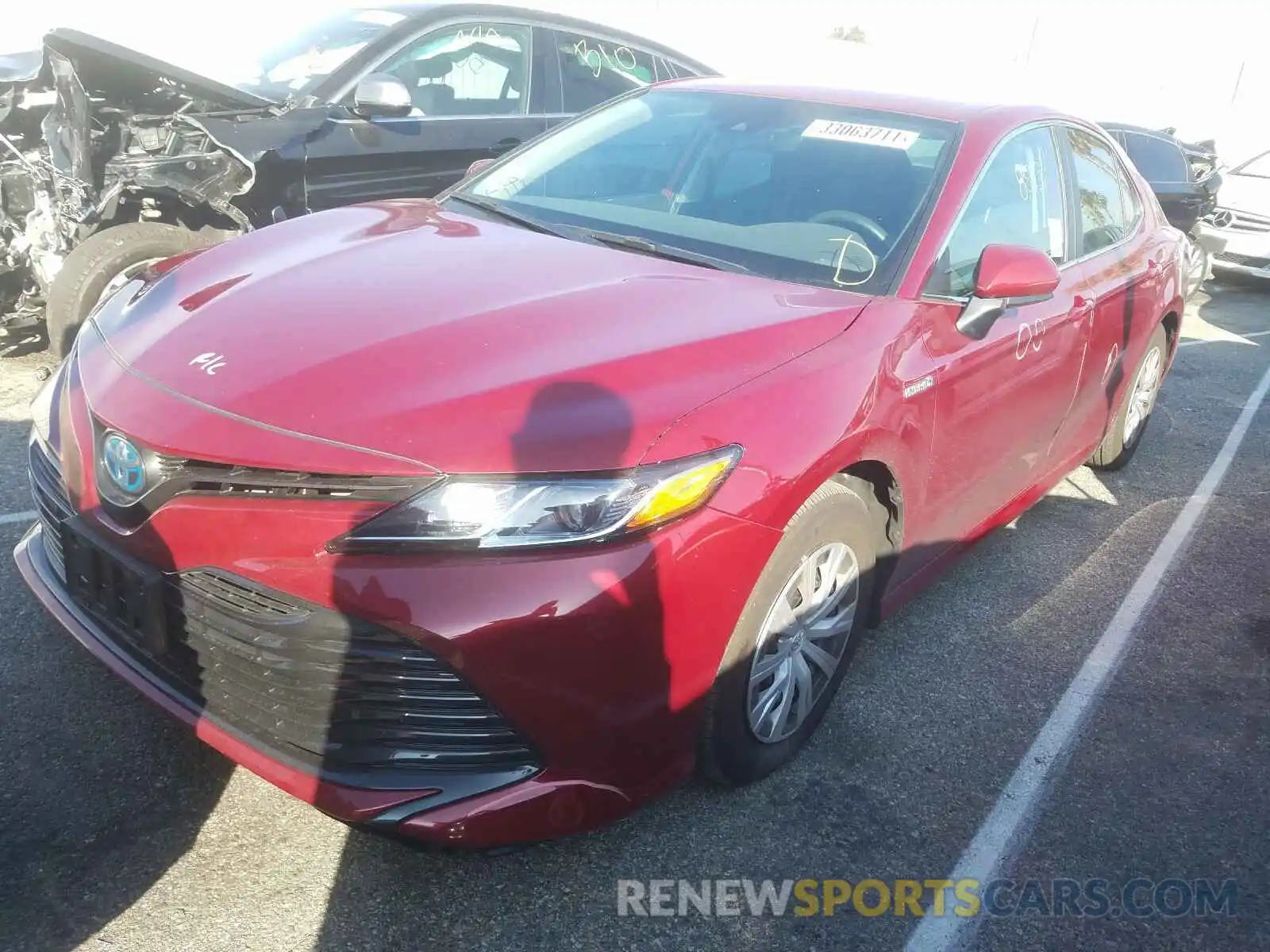 2 Photograph of a damaged car 4T1C31AK5LU534548 TOYOTA CAMRY 2020