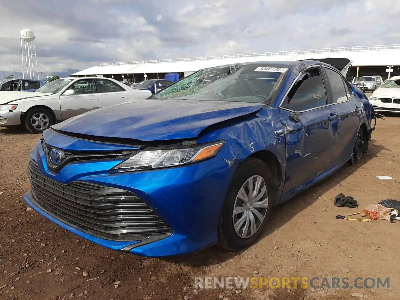 2 Photograph of a damaged car 4T1C31AK6LU017873 TOYOTA CAMRY 2020