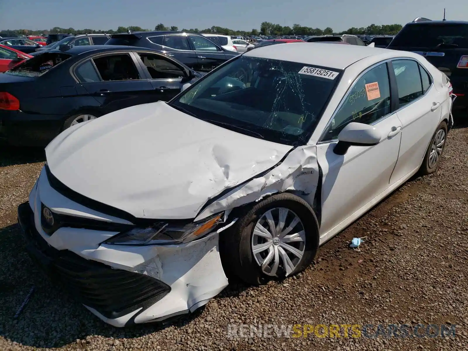 2 Photograph of a damaged car 4T1C31AK6LU536163 TOYOTA CAMRY 2020