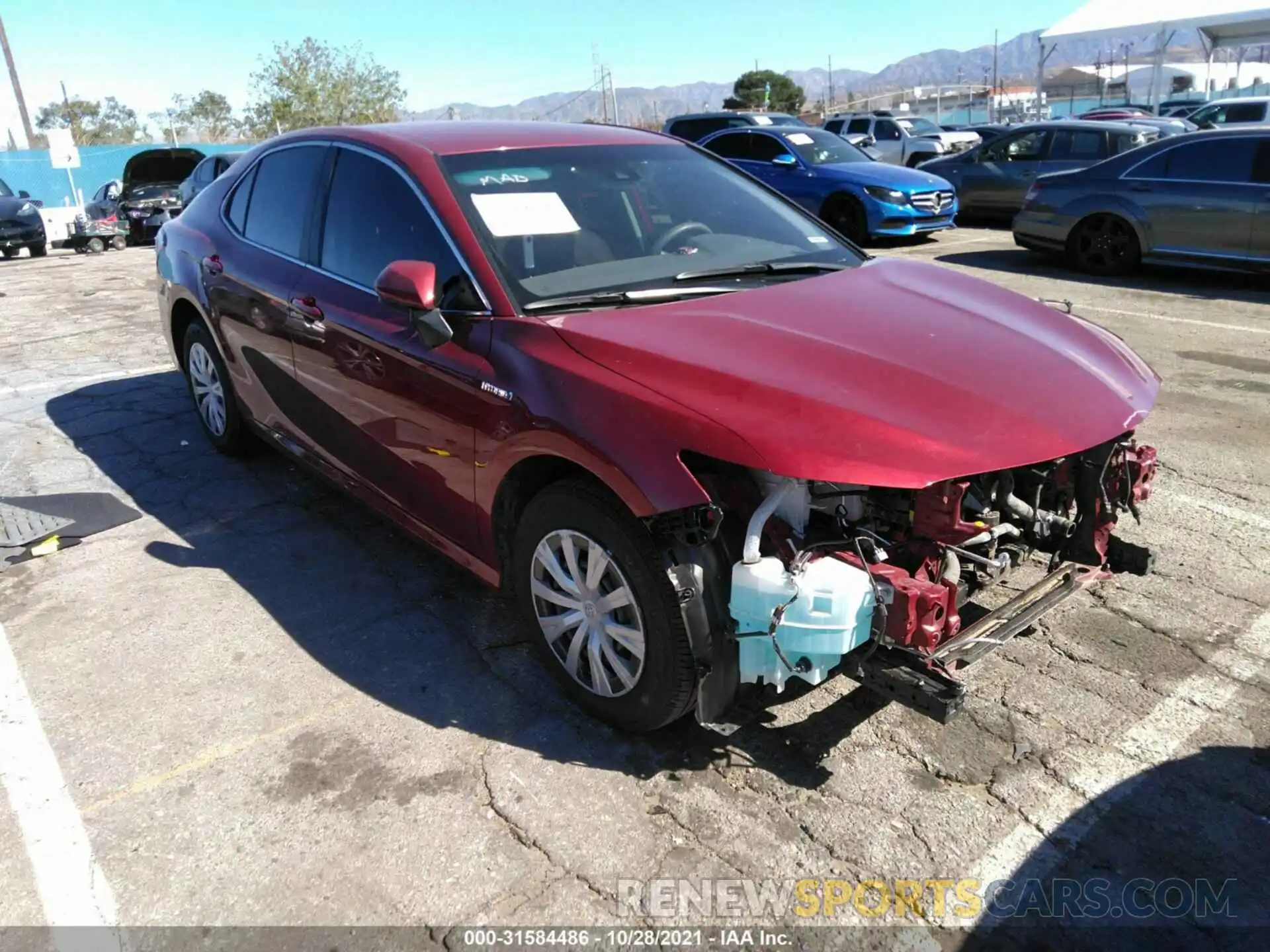 1 Photograph of a damaged car 4T1C31AK8LU545639 TOYOTA CAMRY 2020