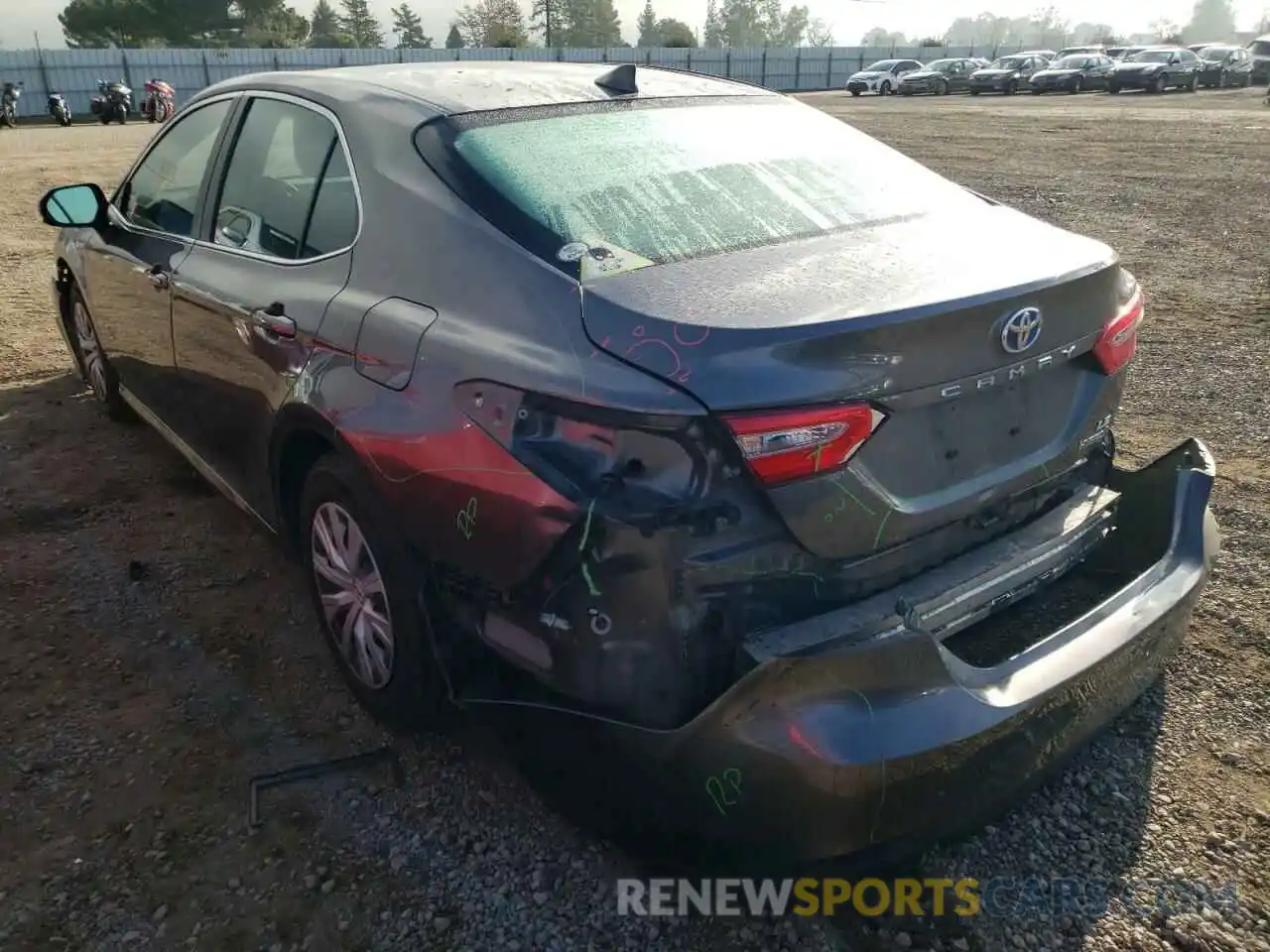 3 Photograph of a damaged car 4T1C31AK9LU519891 TOYOTA CAMRY 2020