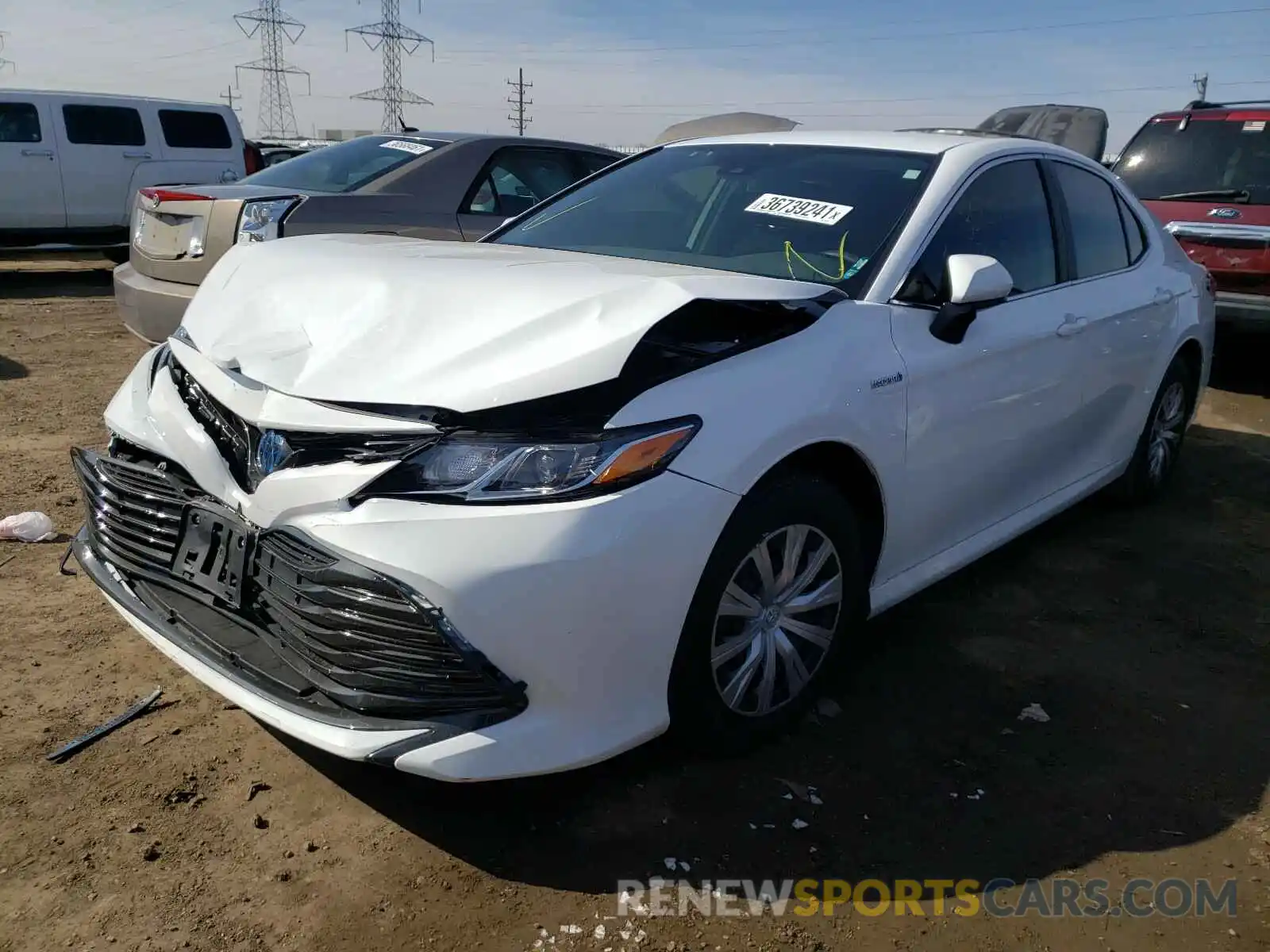 2 Photograph of a damaged car 4T1C31AK9LU533967 TOYOTA CAMRY 2020