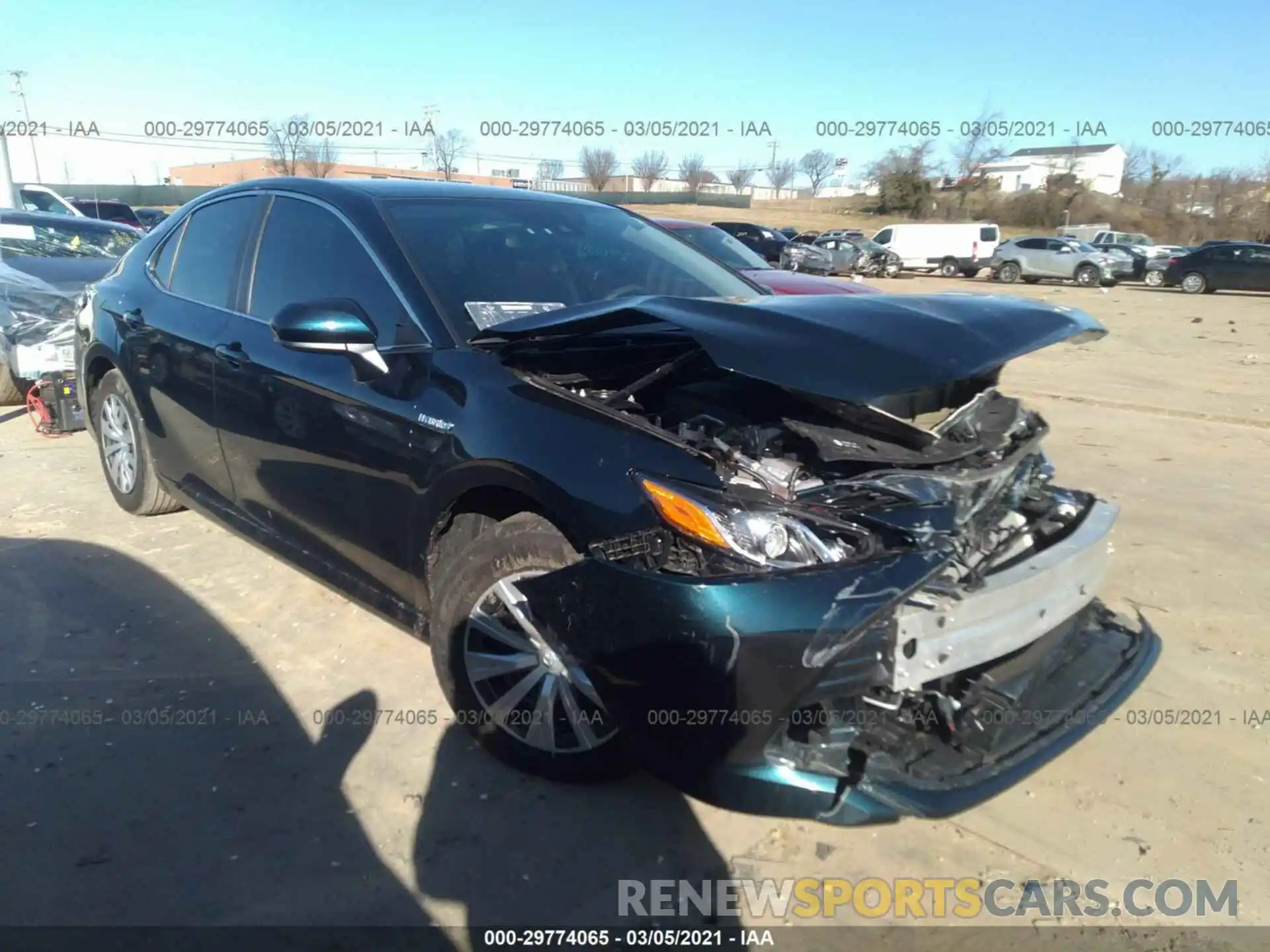 1 Photograph of a damaged car 4T1C31AK9LU537923 TOYOTA CAMRY 2020