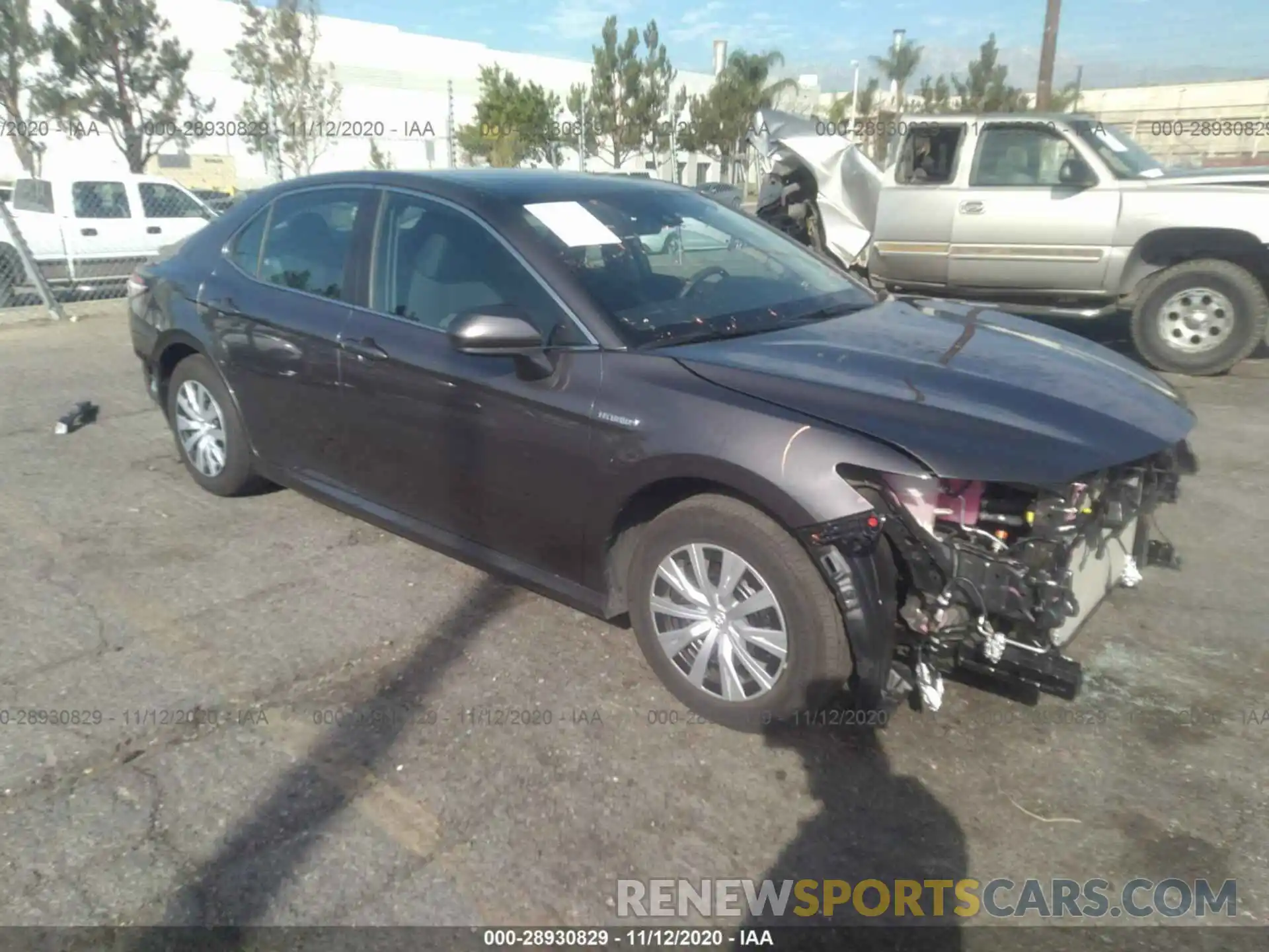 1 Photograph of a damaged car 4T1C31AKXLU013616 TOYOTA CAMRY 2020