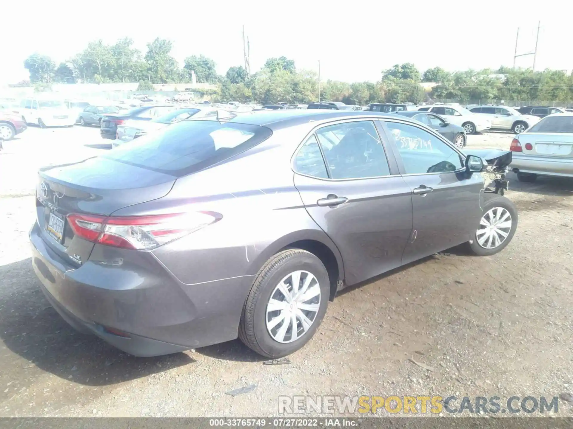 4 Photograph of a damaged car 4T1C31AKXLU523500 TOYOTA CAMRY 2020