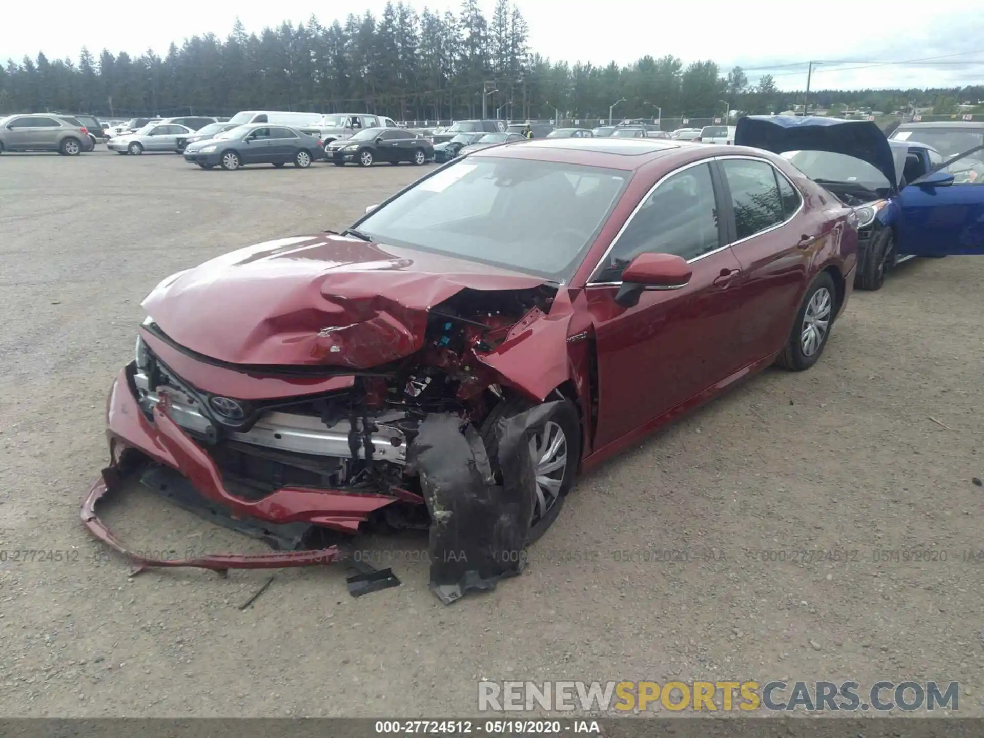 2 Photograph of a damaged car 4T1E31AK3LU525579 TOYOTA CAMRY 2020