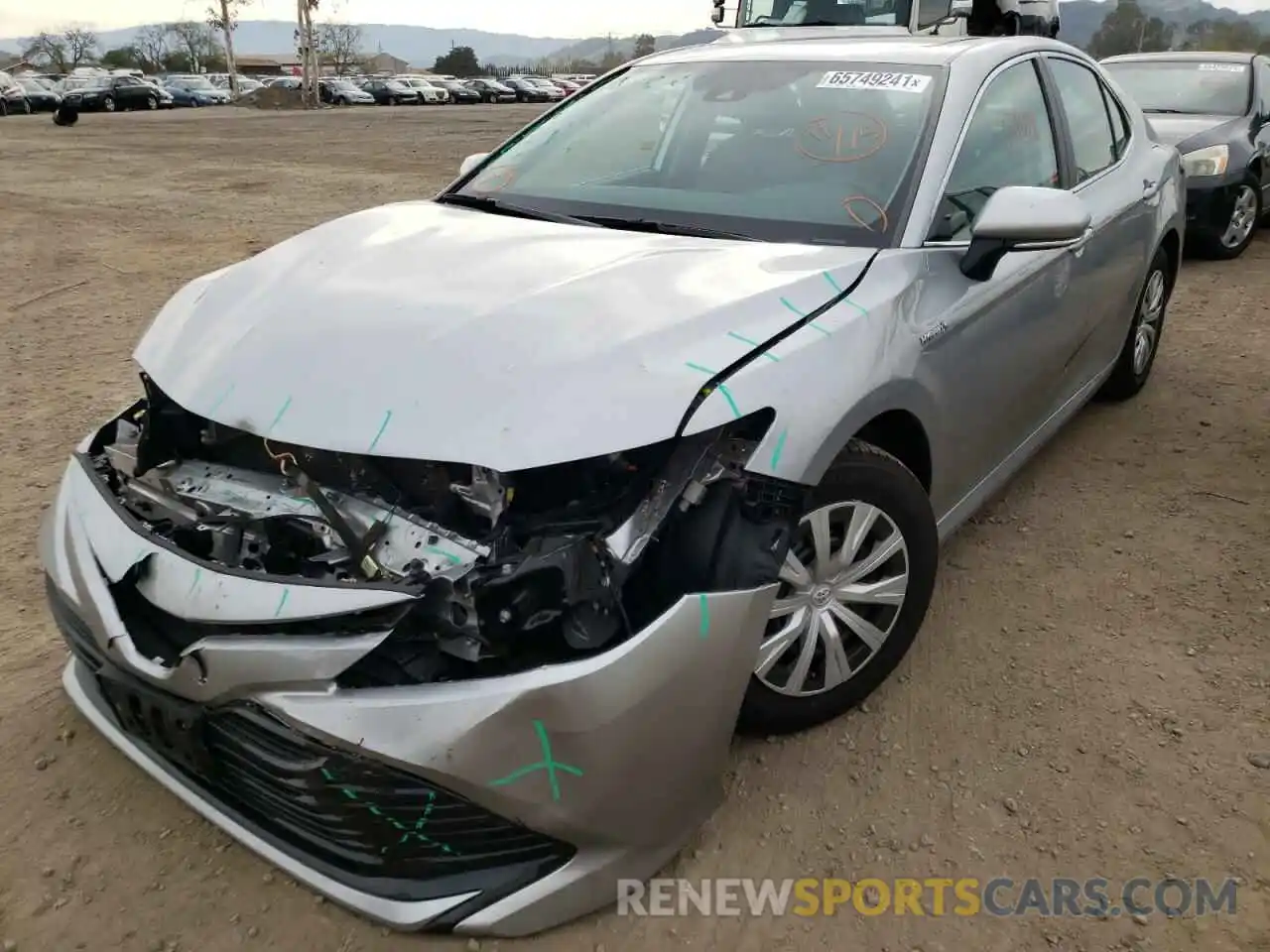 2 Photograph of a damaged car 4T1E31AK9LU531306 TOYOTA CAMRY 2020