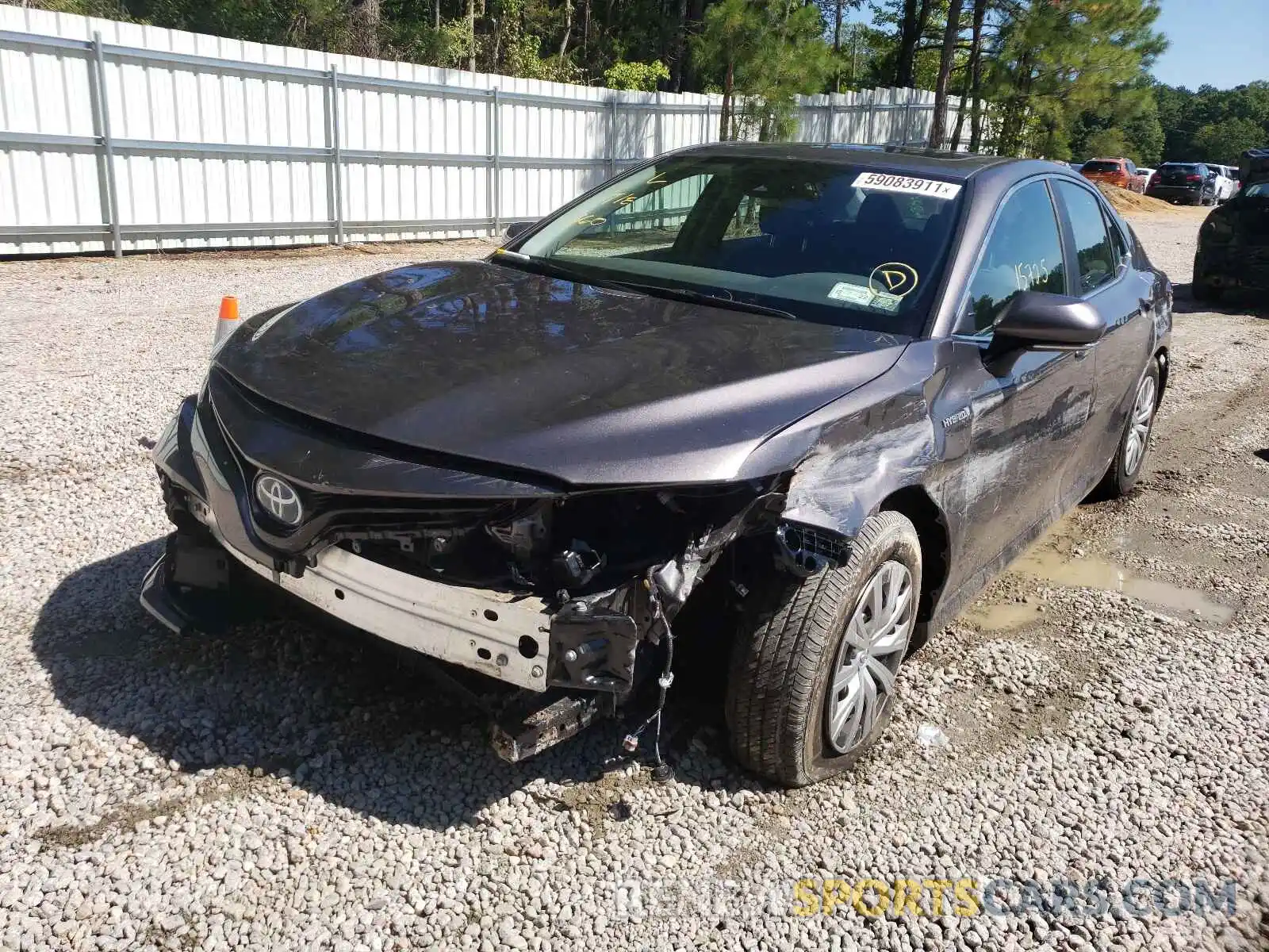 2 Photograph of a damaged car 4T1E31AKXLU528835 TOYOTA CAMRY 2020