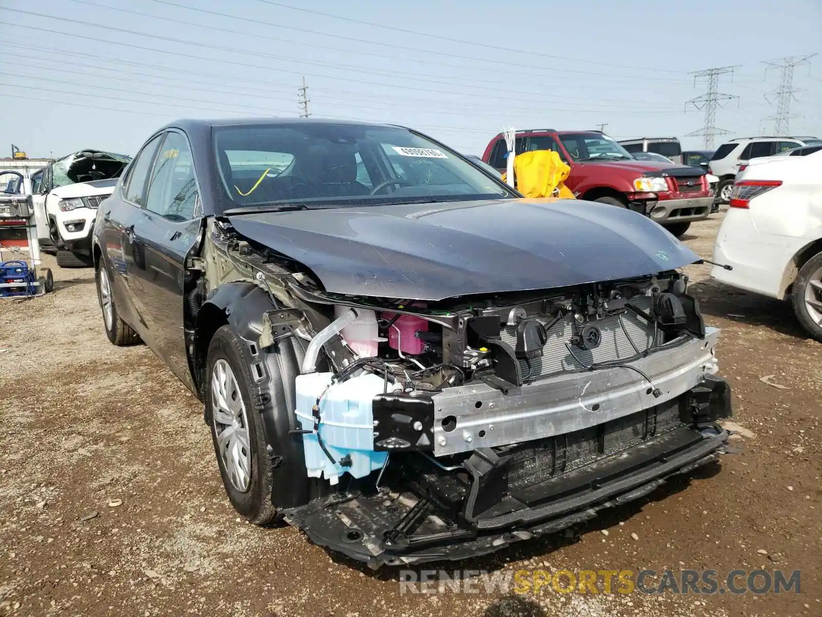 1 Photograph of a damaged car 4T1E31AKXLU540306 TOYOTA CAMRY 2020