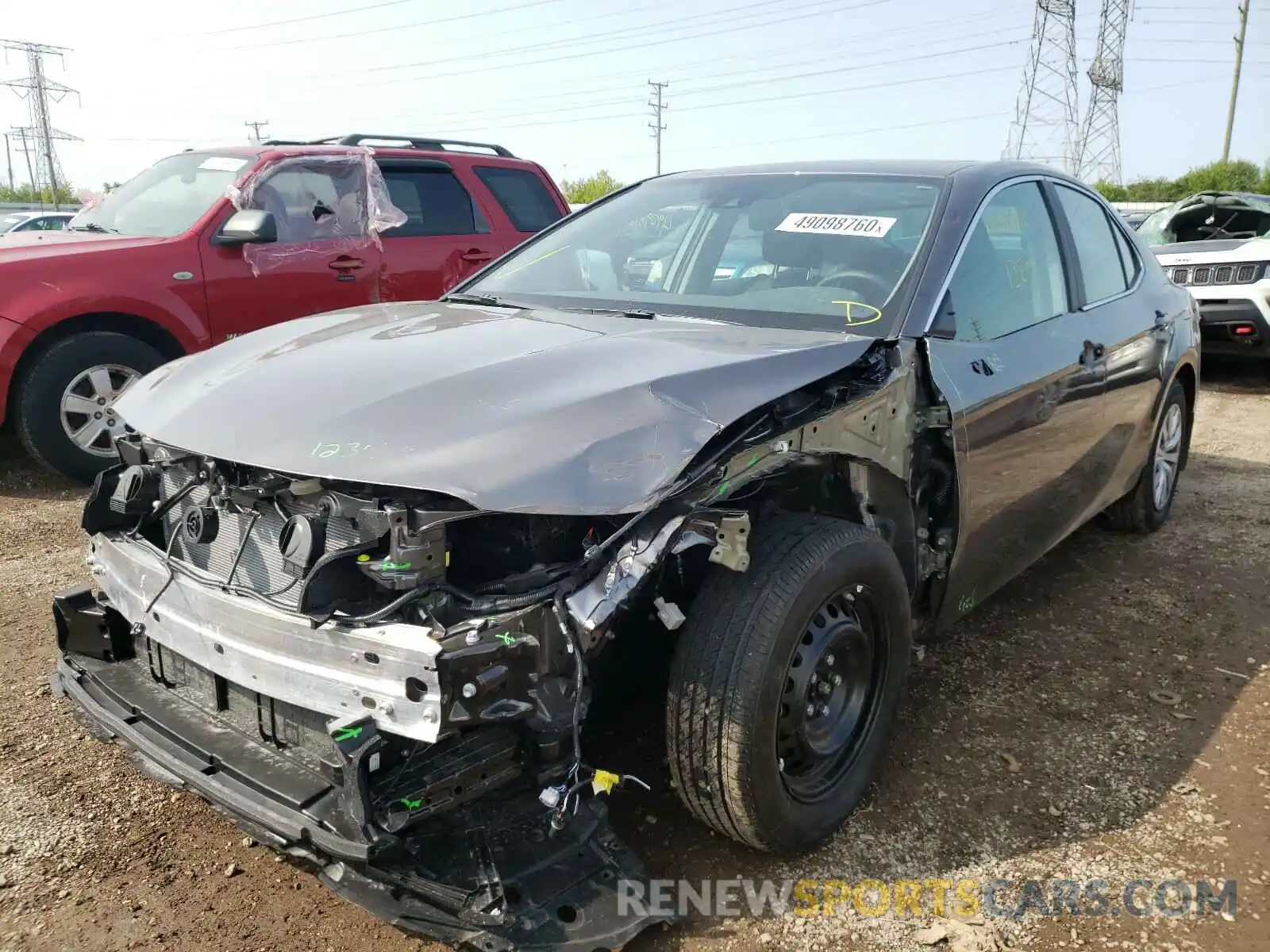 2 Photograph of a damaged car 4T1E31AKXLU540306 TOYOTA CAMRY 2020