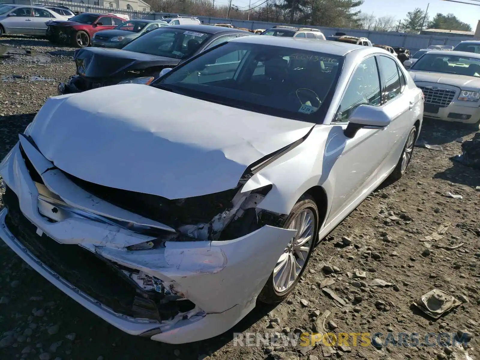 2 Photograph of a damaged car 4T1F11AK1LU315203 TOYOTA CAMRY 2020