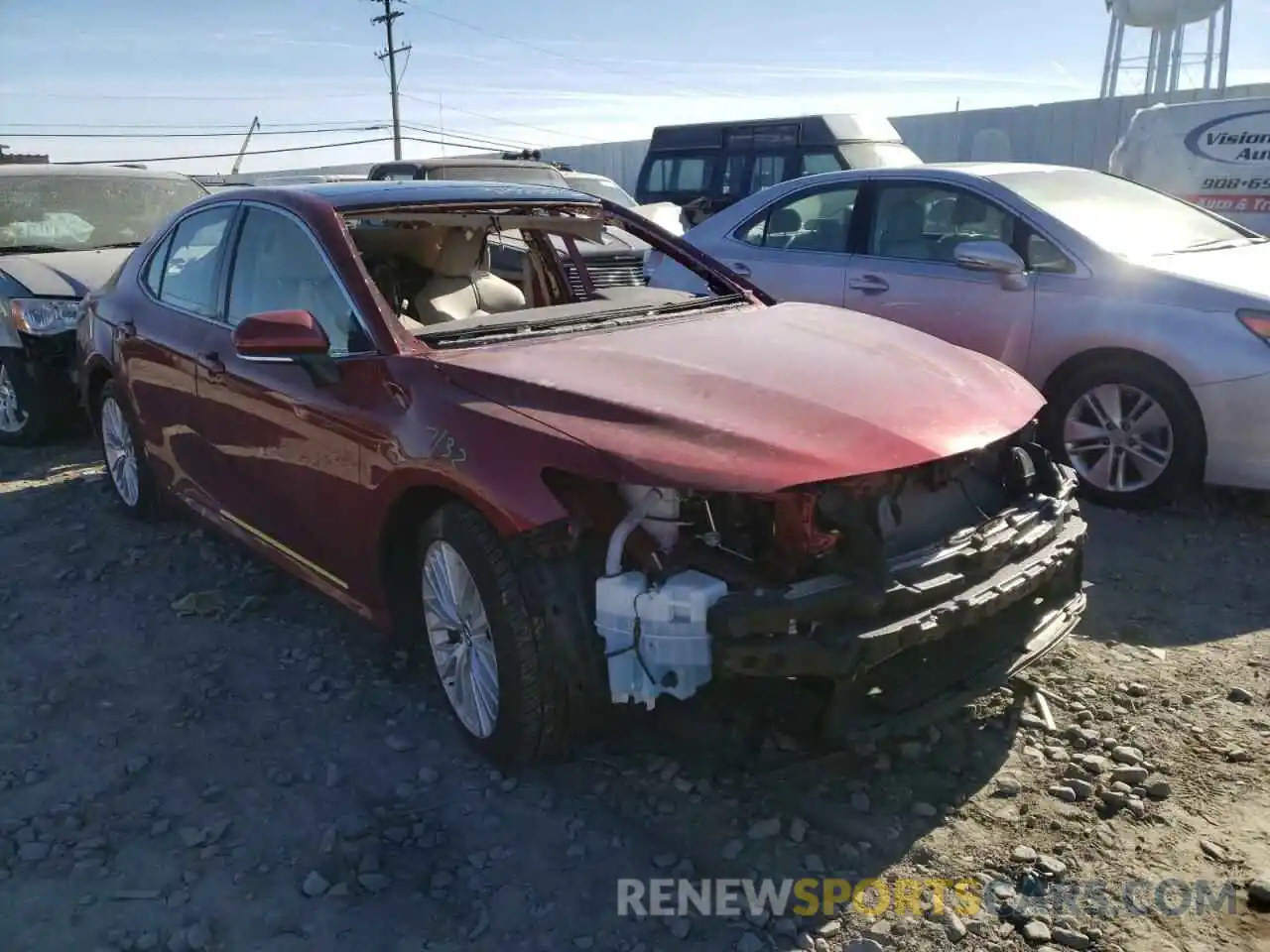 1 Photograph of a damaged car 4T1F11AK7LU344754 TOYOTA CAMRY 2020