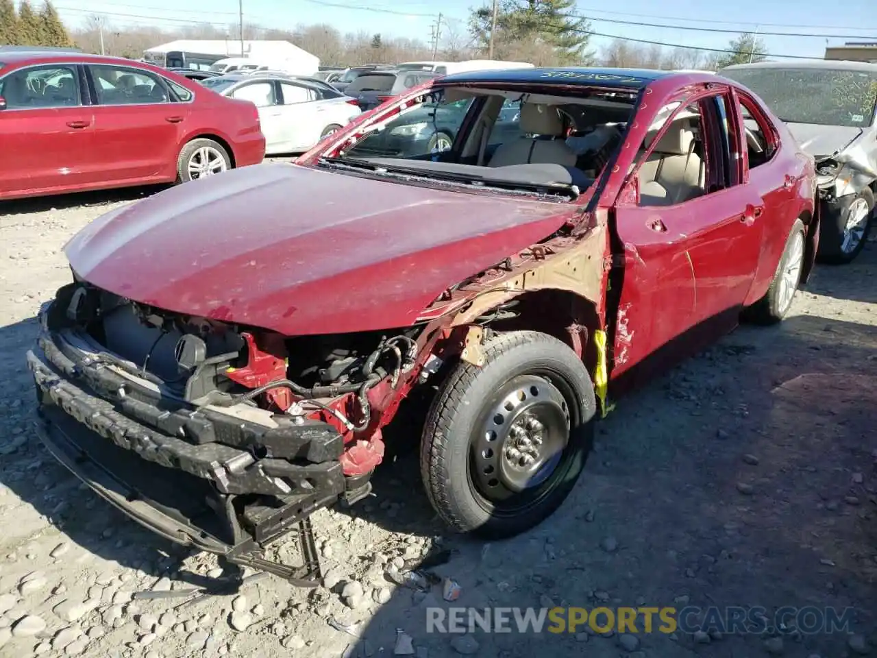 2 Photograph of a damaged car 4T1F11AK7LU344754 TOYOTA CAMRY 2020