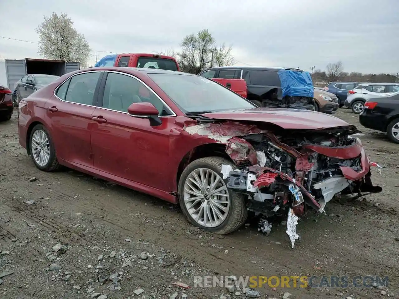 4 Photograph of a damaged car 4T1F11AK9LU510580 TOYOTA CAMRY 2020