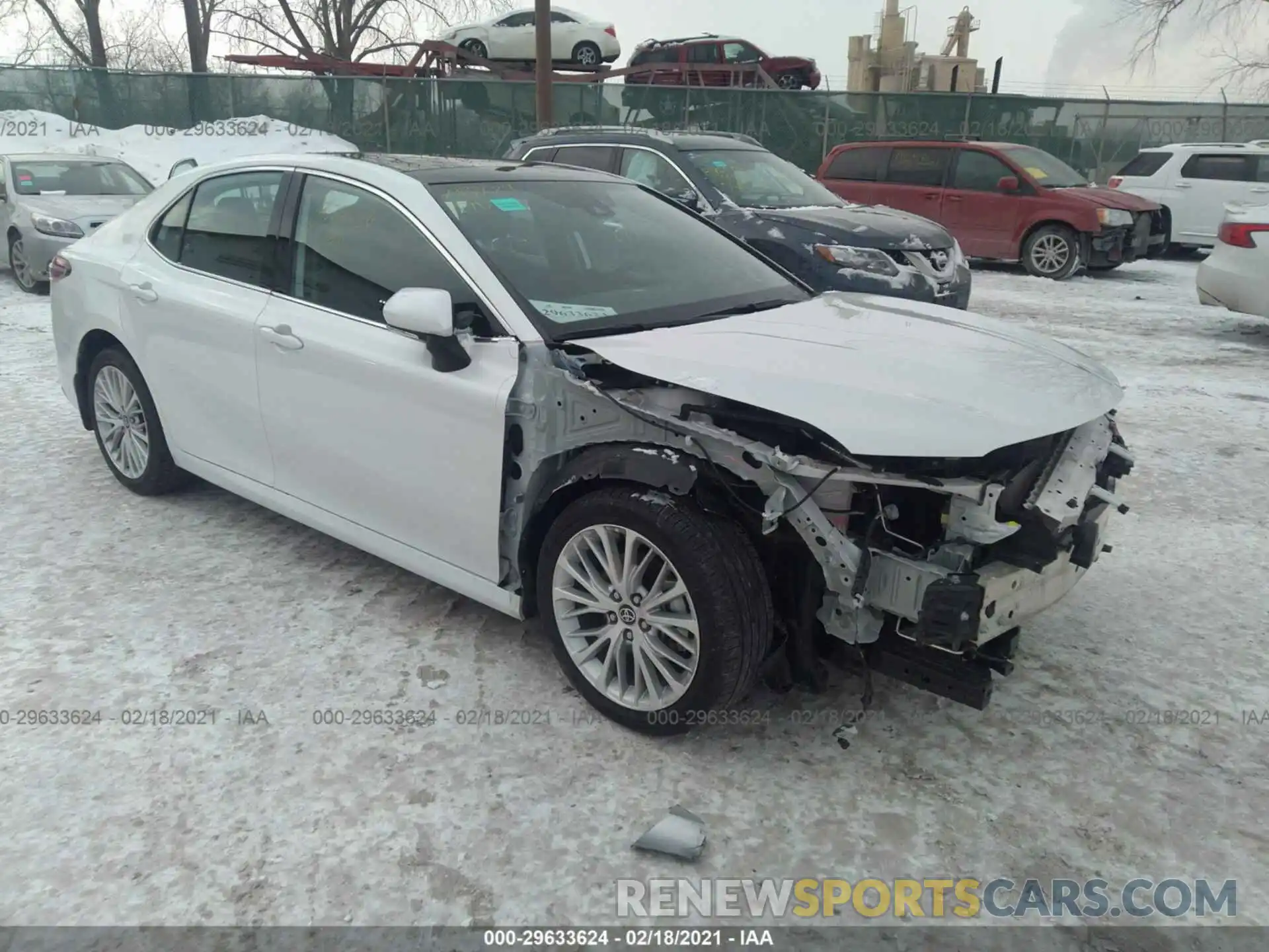 1 Photograph of a damaged car 4T1F11BKXLU003962 TOYOTA CAMRY 2020